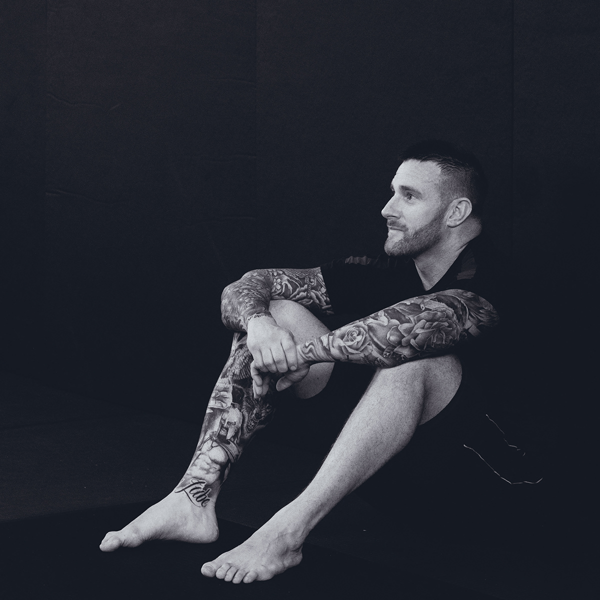 Wrestler takes a break