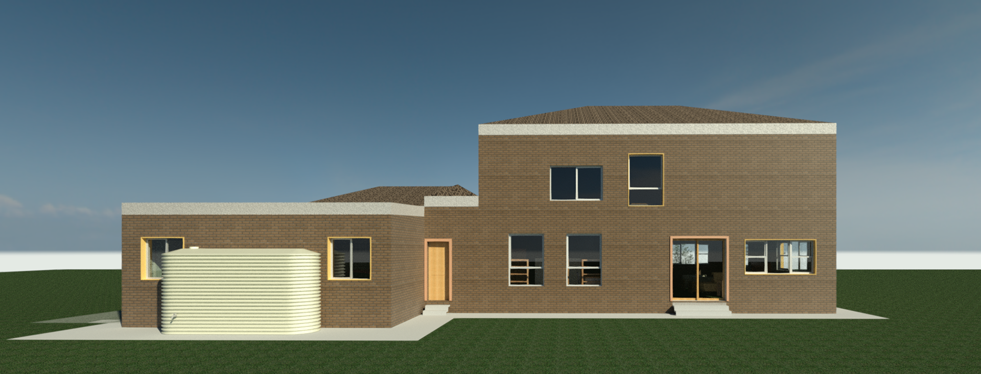 West Elevation Render