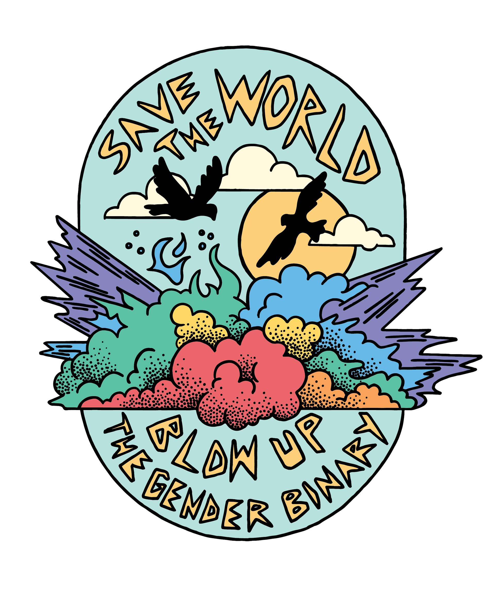 Save the World patch design, 2020