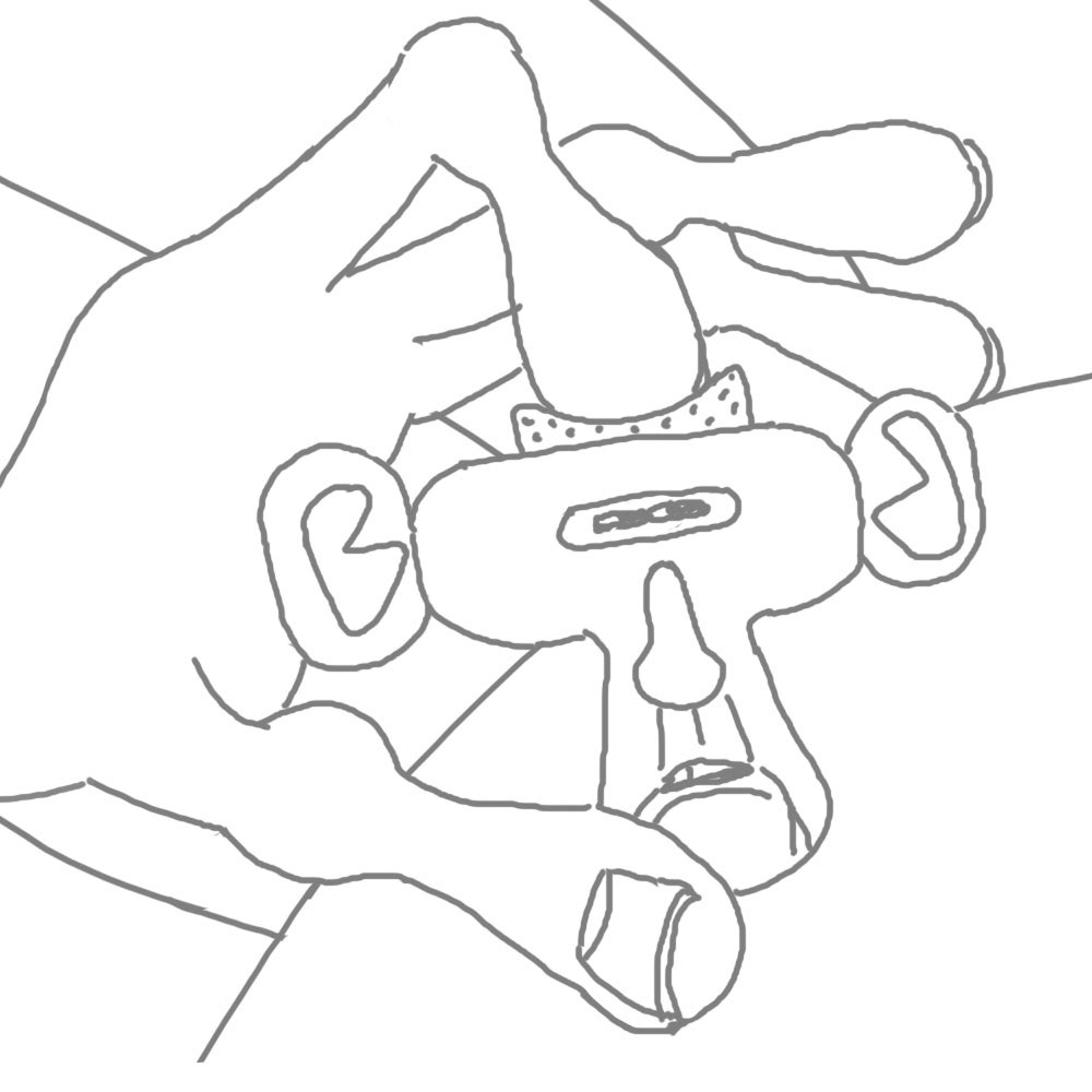 Holding Head Sketch