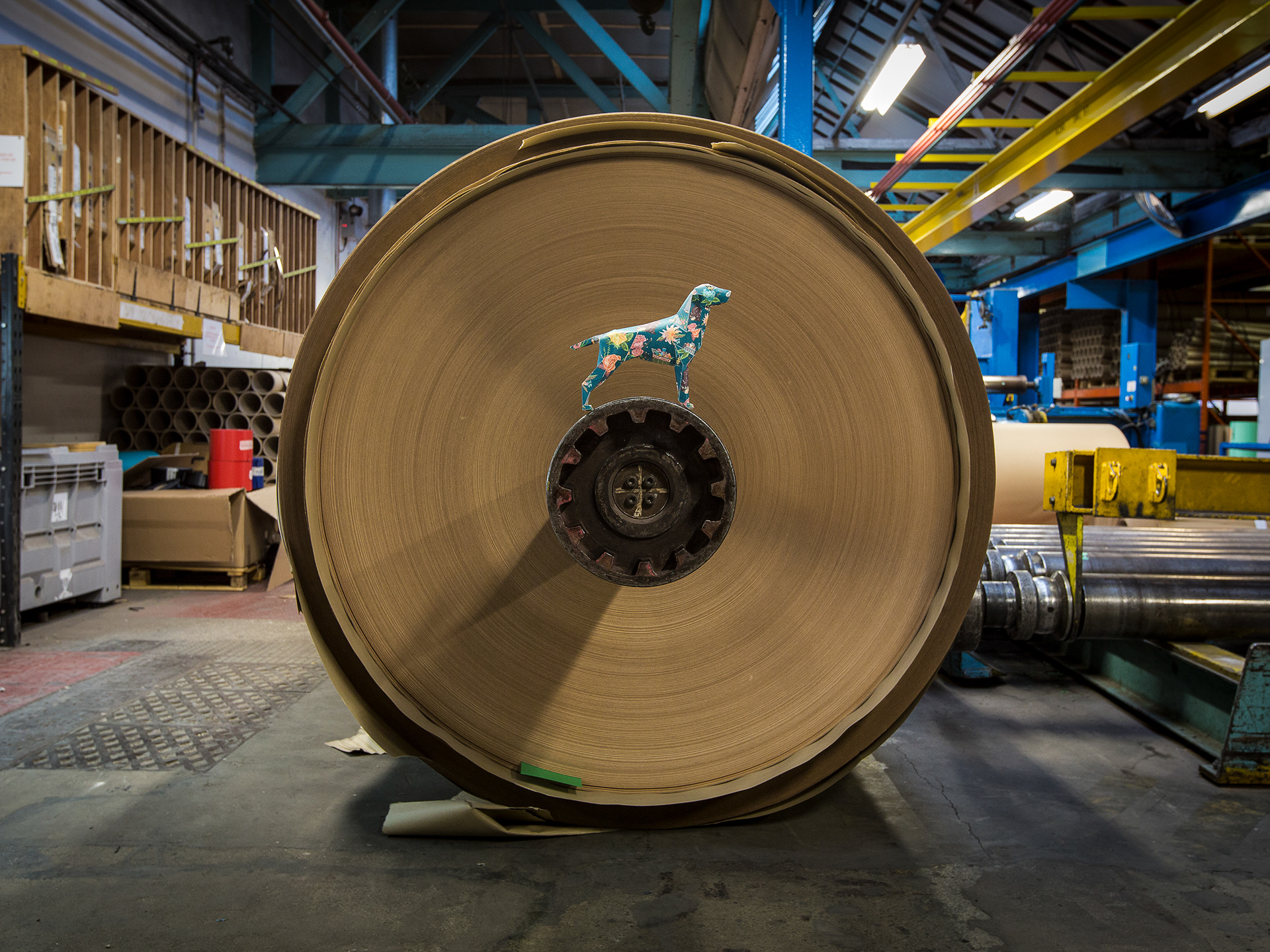 Gerald at James Cropper paper mill