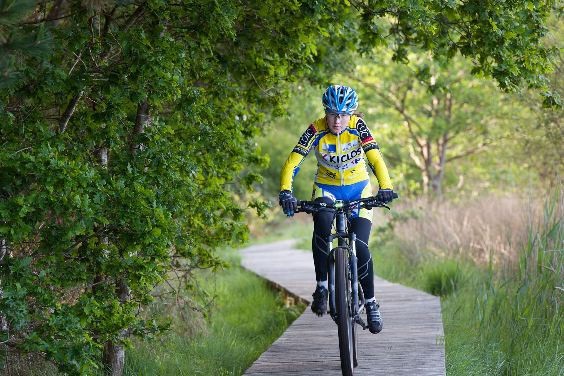 Passage sur les planches de la promenade de Créac'h Gwen.