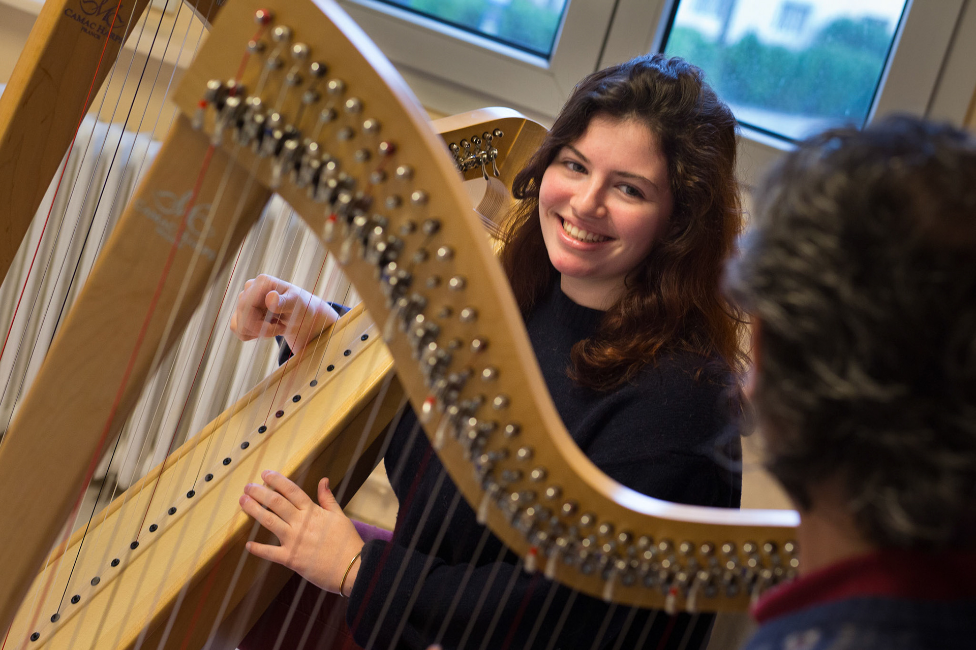 Cours de harpe au CMAD de Quimper