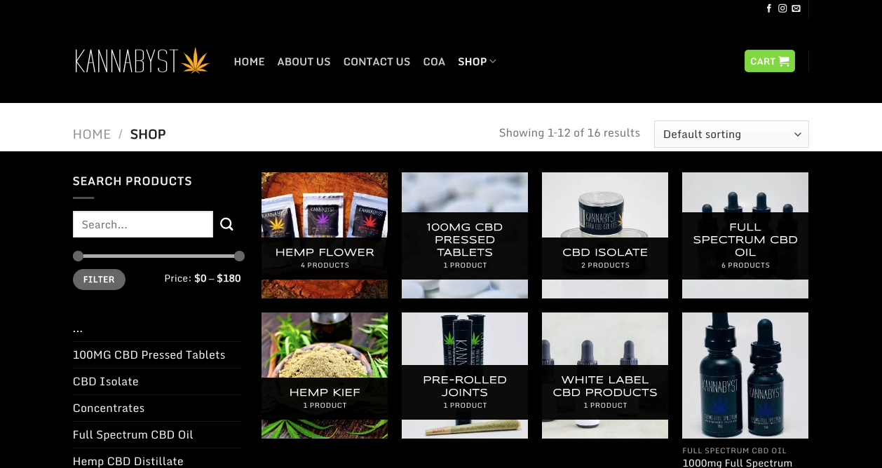 Kannabyst Full Ecommerce Solution