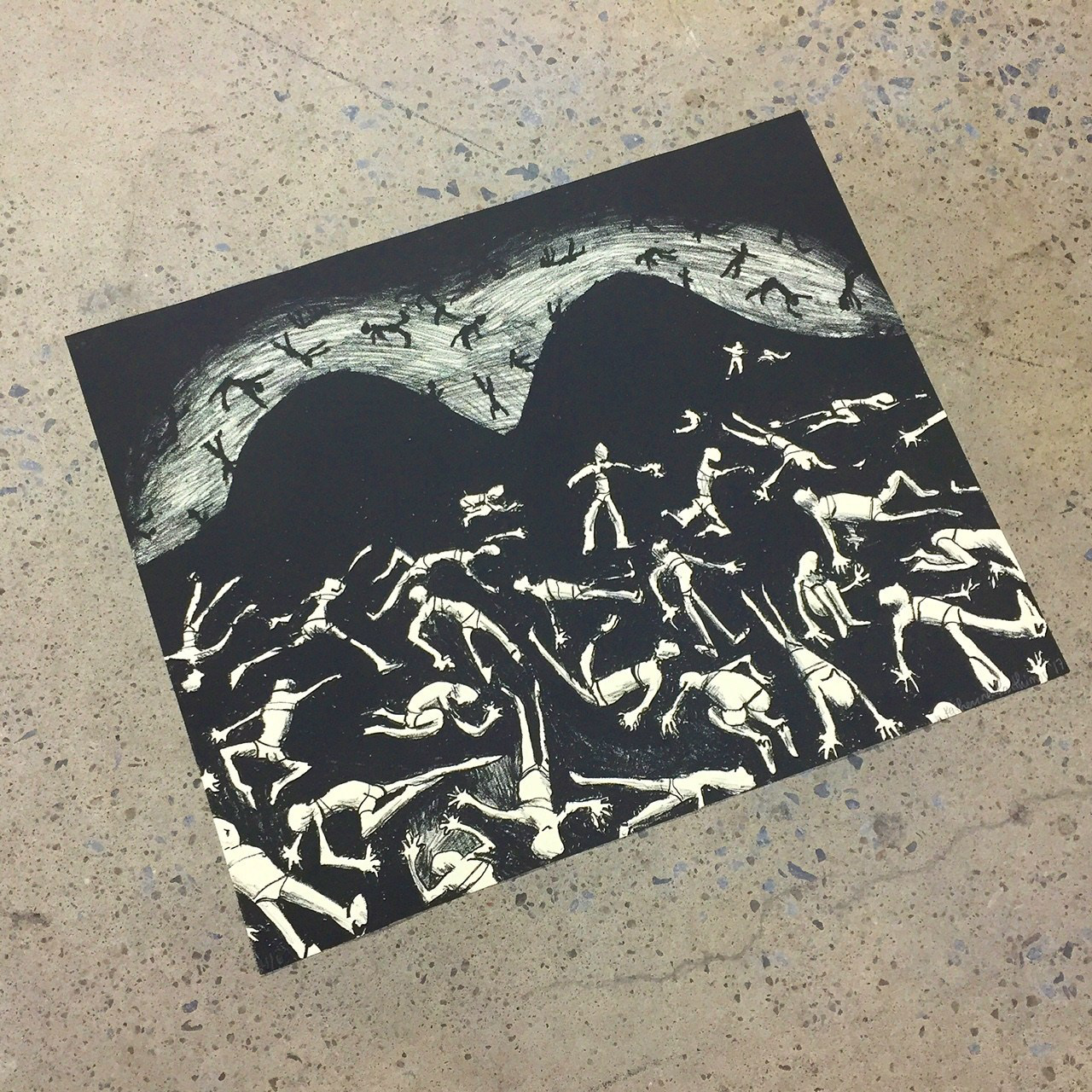 “Playfull Chaos?”, 1/6 Lithography, 2017 ($10.00