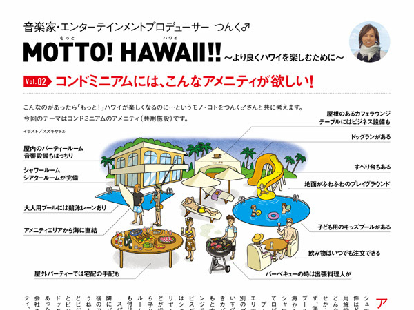 Suzuki Satoru Motto Hawaii のイラスト Suzuki Satoru Motto Hawaii のイラスト