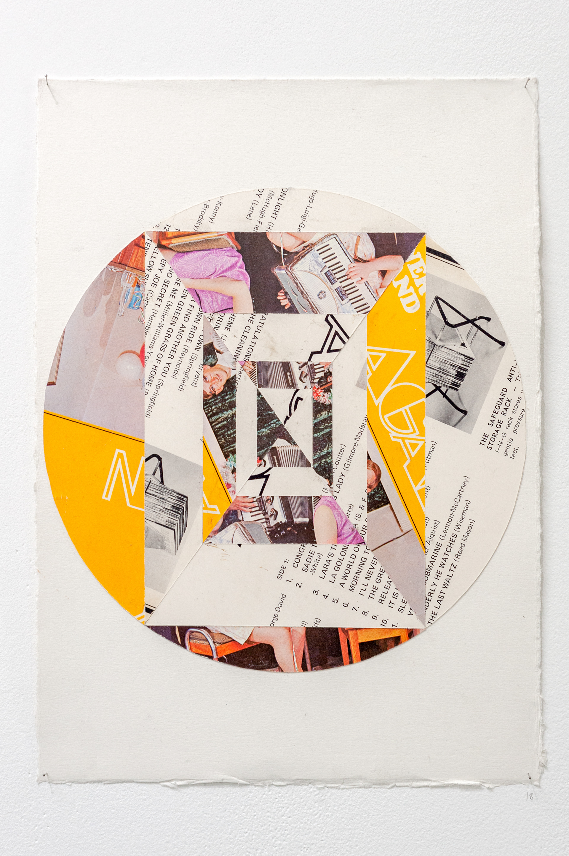 Mix, Rearrange Repeat #03, Record Cover Card on Paper, 28 x 25 cm