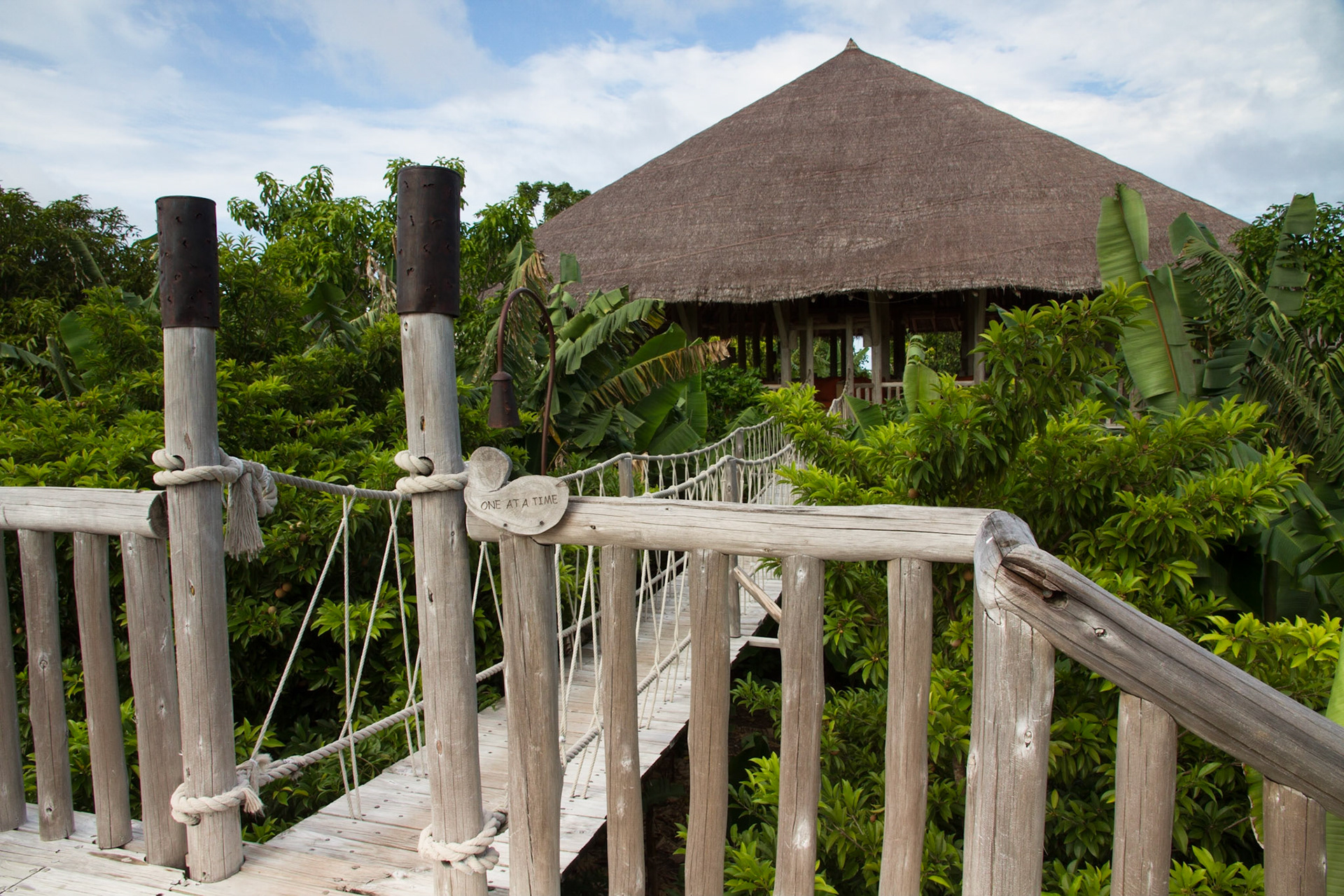 Bridge across to Fresh In The Garden