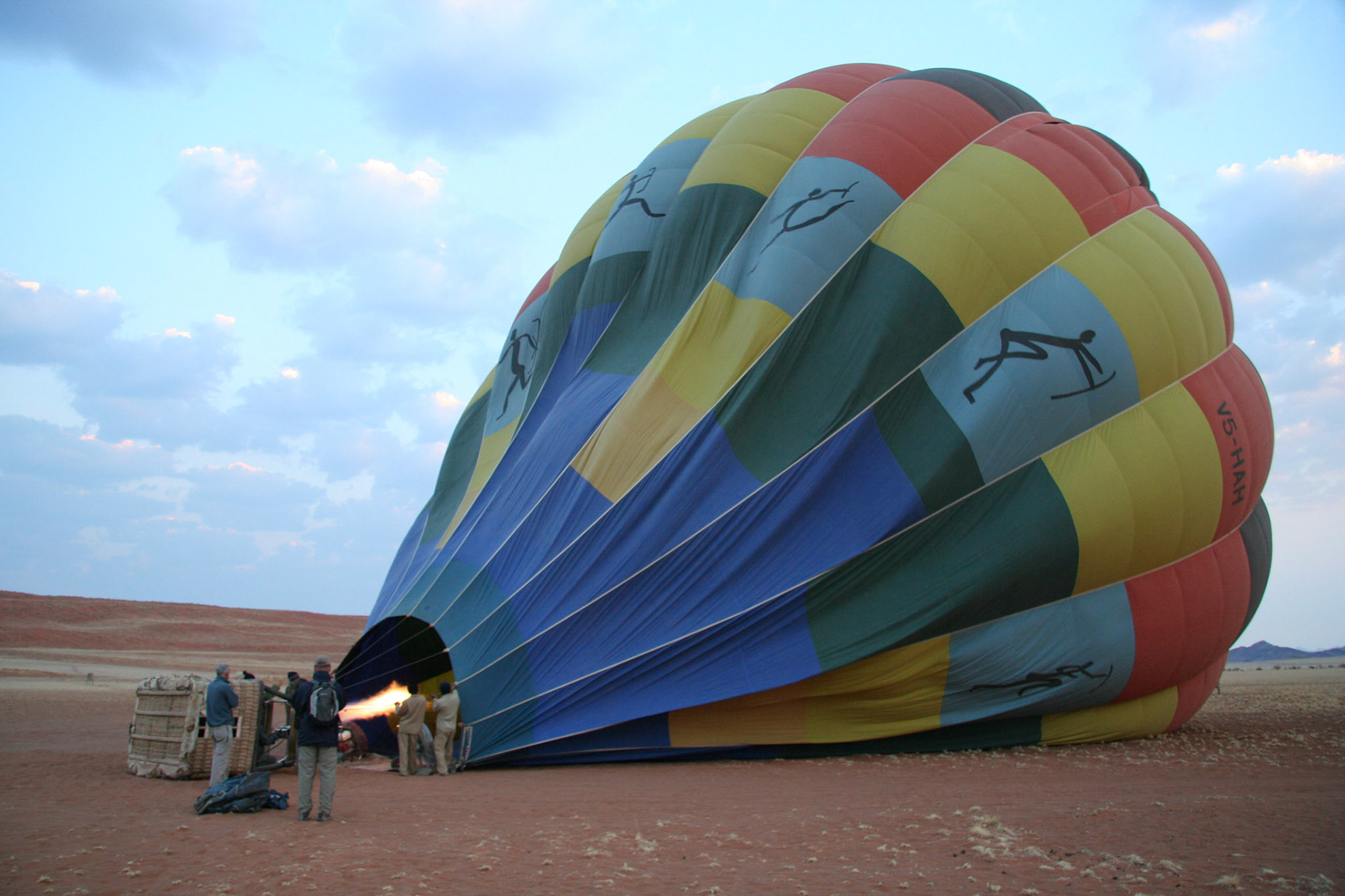 Balloon being inflated