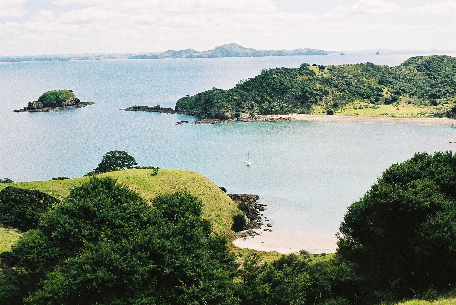 She's A Lady moored in the bay