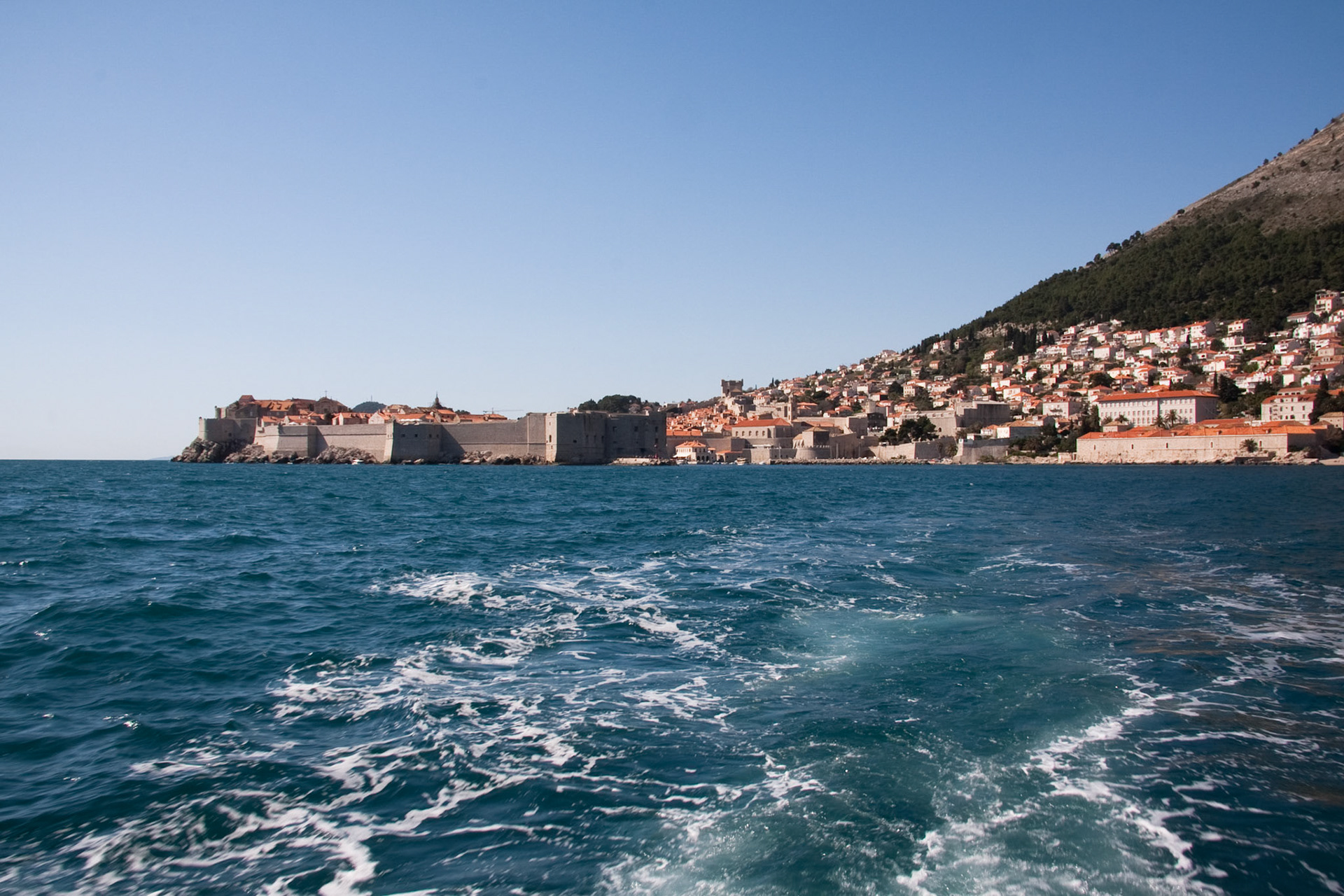 Dubrovnik from the boat to Lokrum