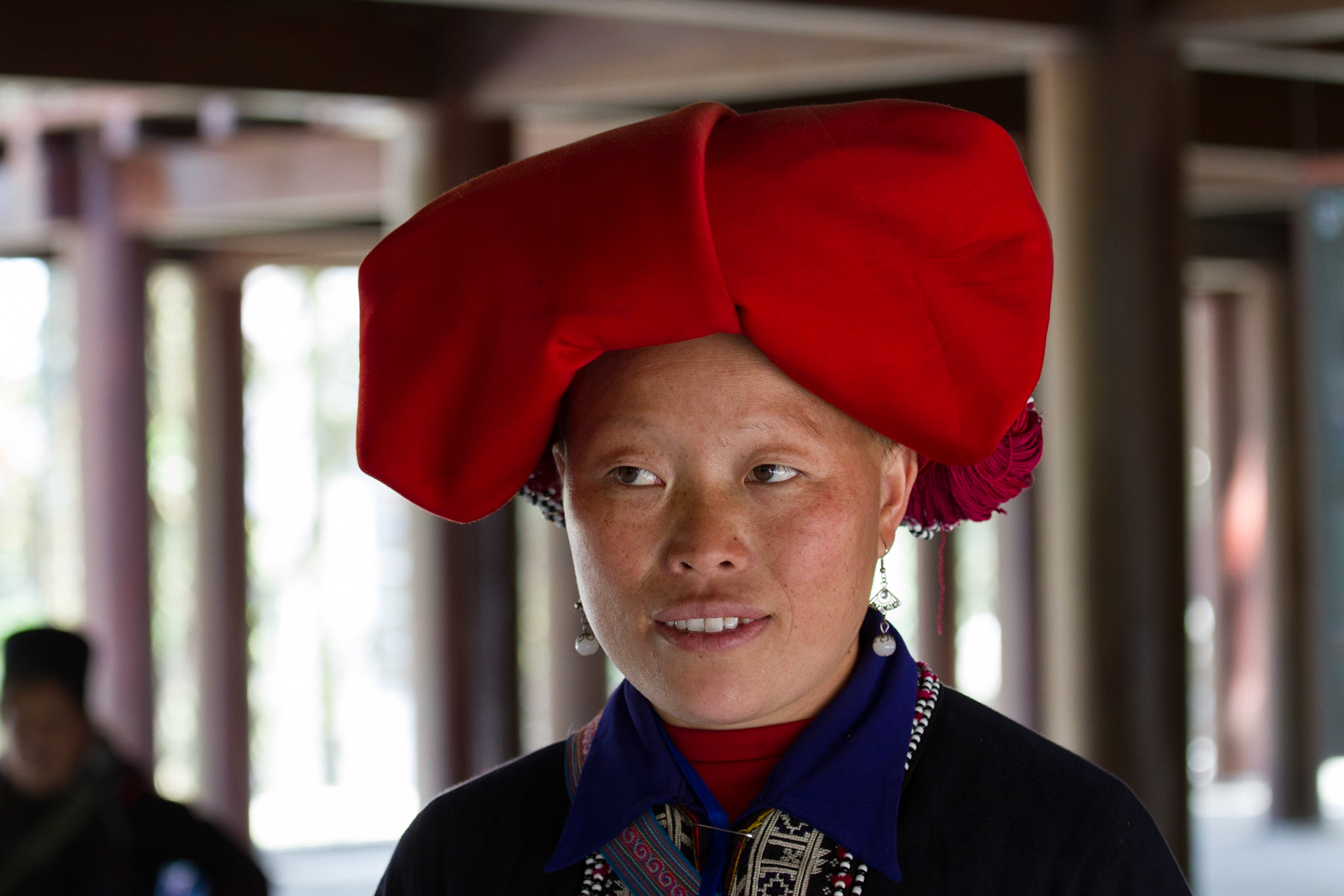 Red Dao lady from the handicraft club