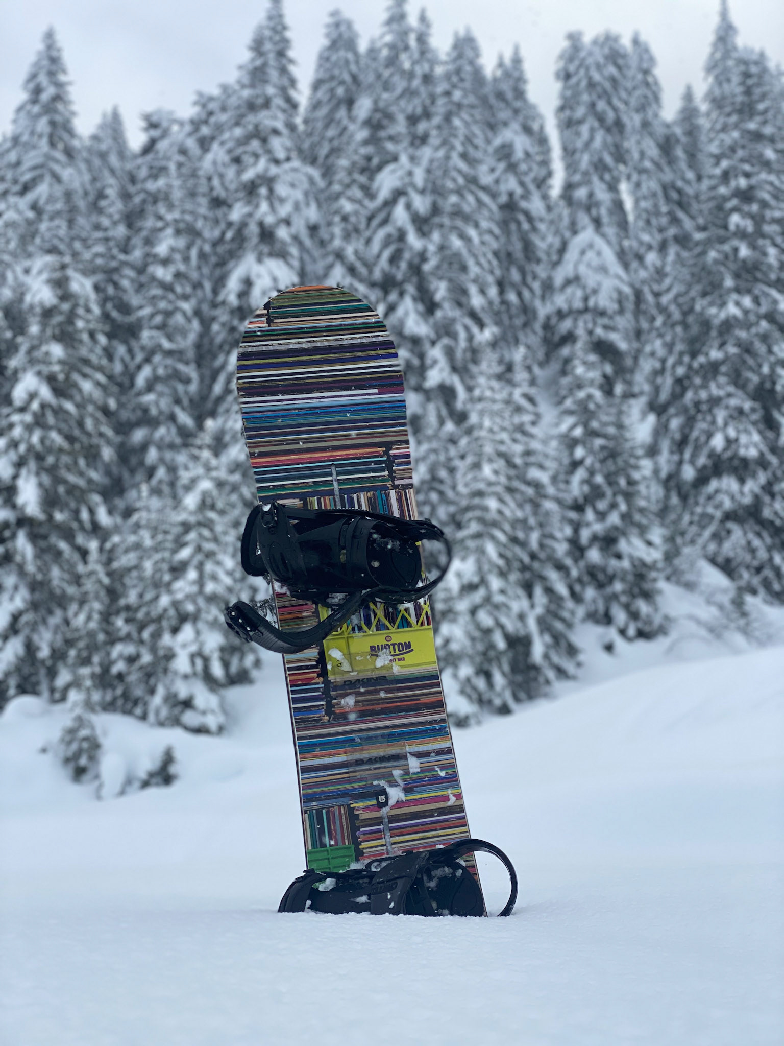 Alex’s snowboard
