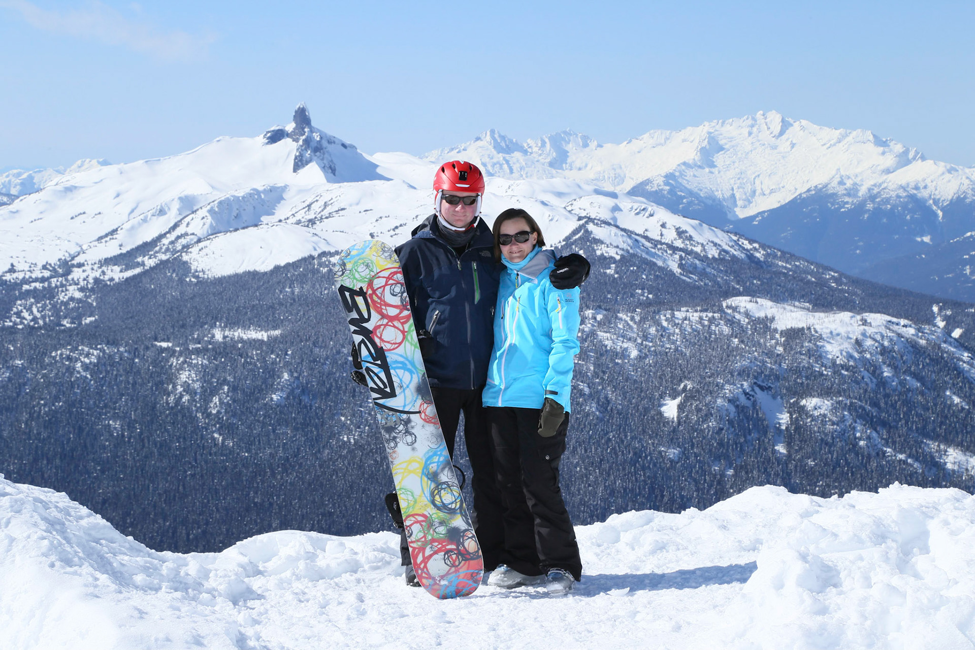Alex and Sue at top of Whistler Peak