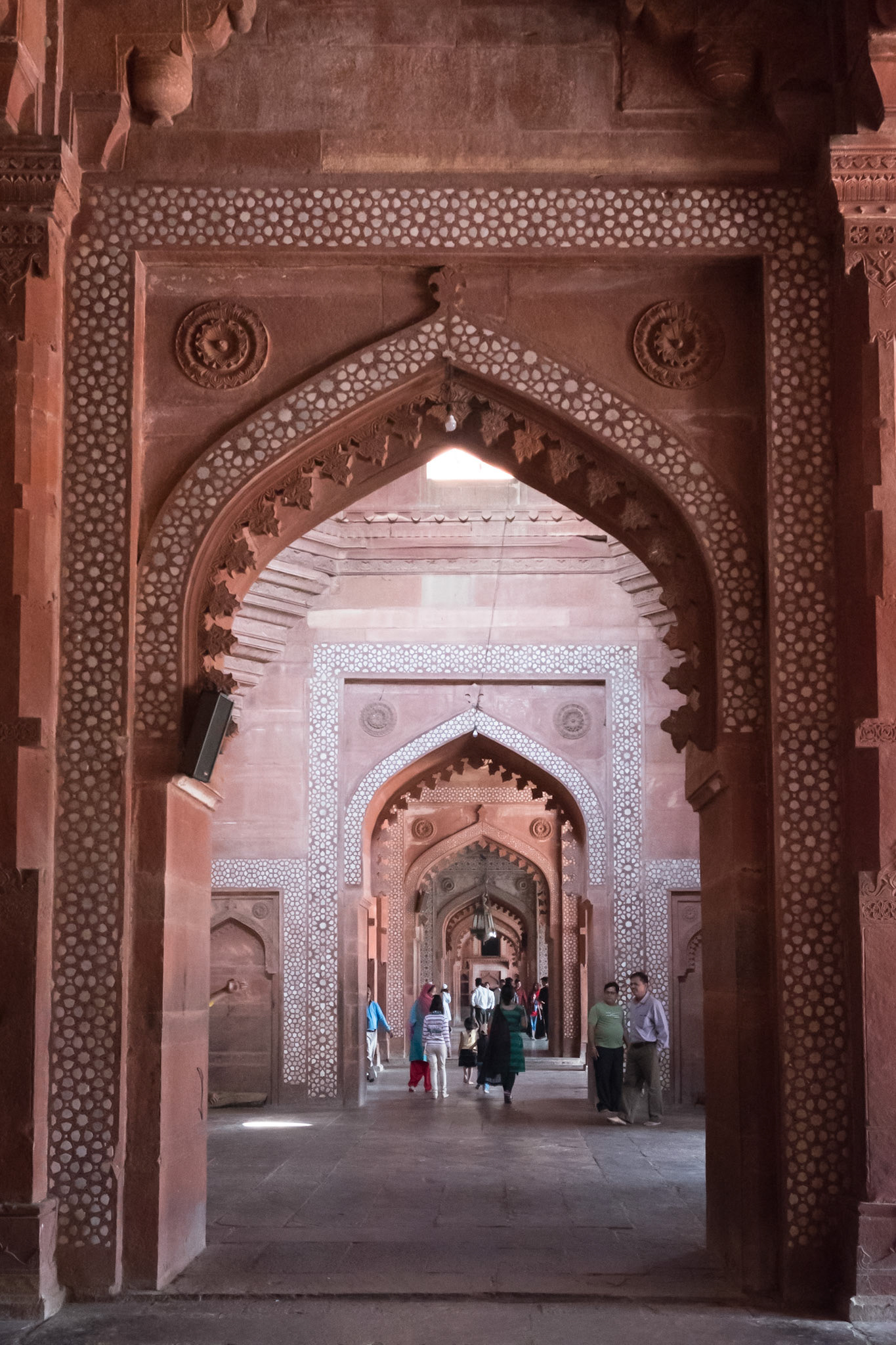 Fatehpur Sikri, looking through the mosque