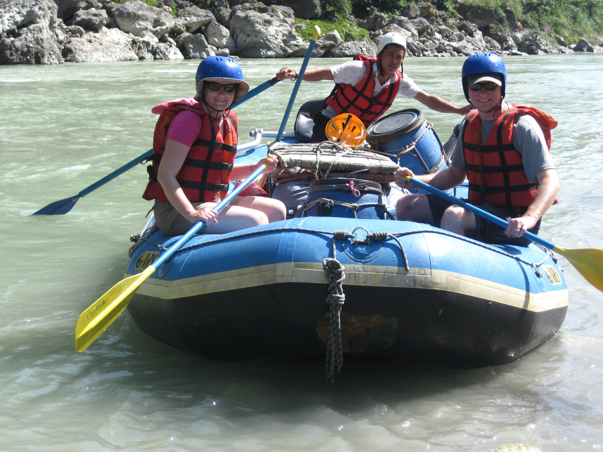 White water rafting on the Seti River