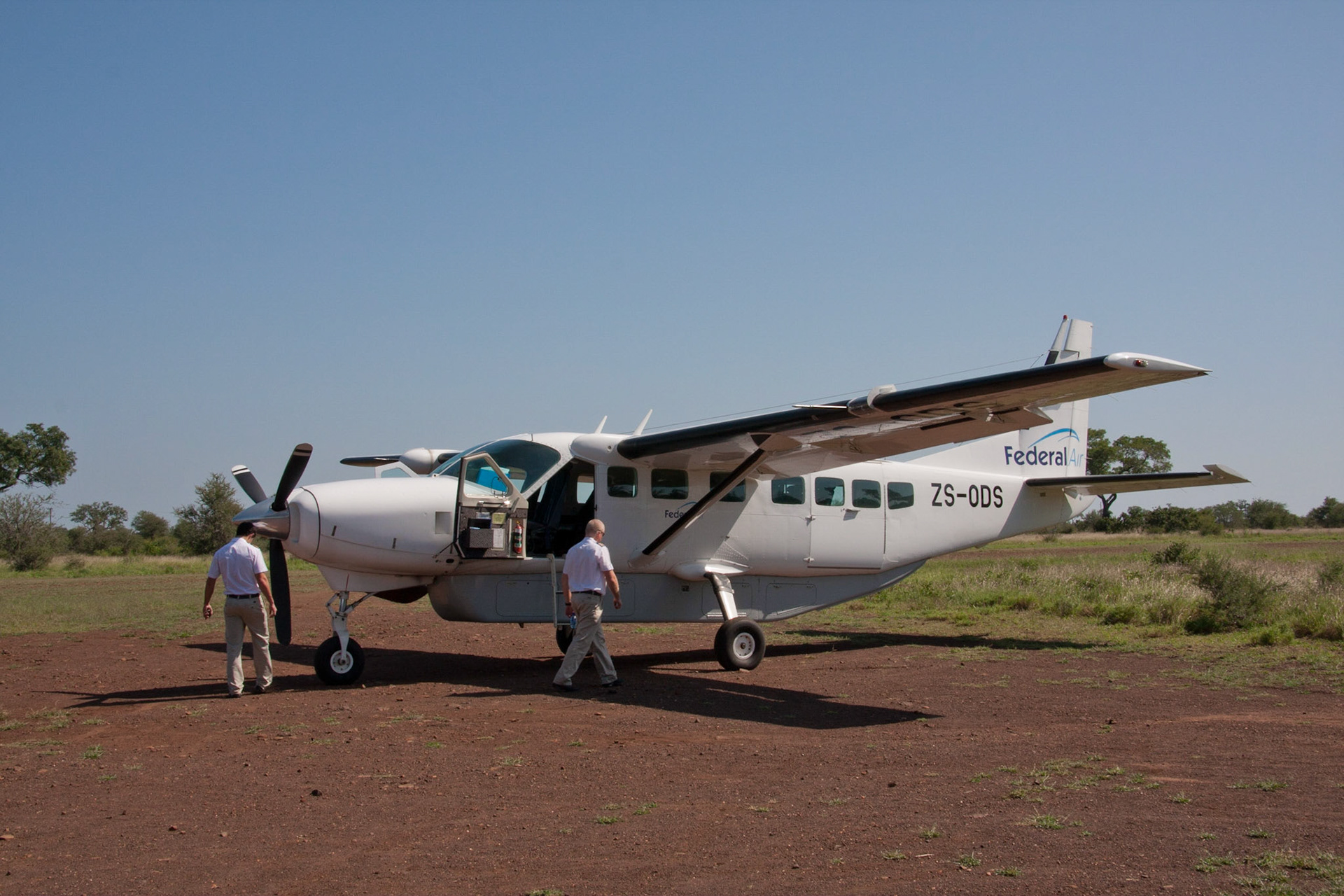 Federal Air plane at Satara