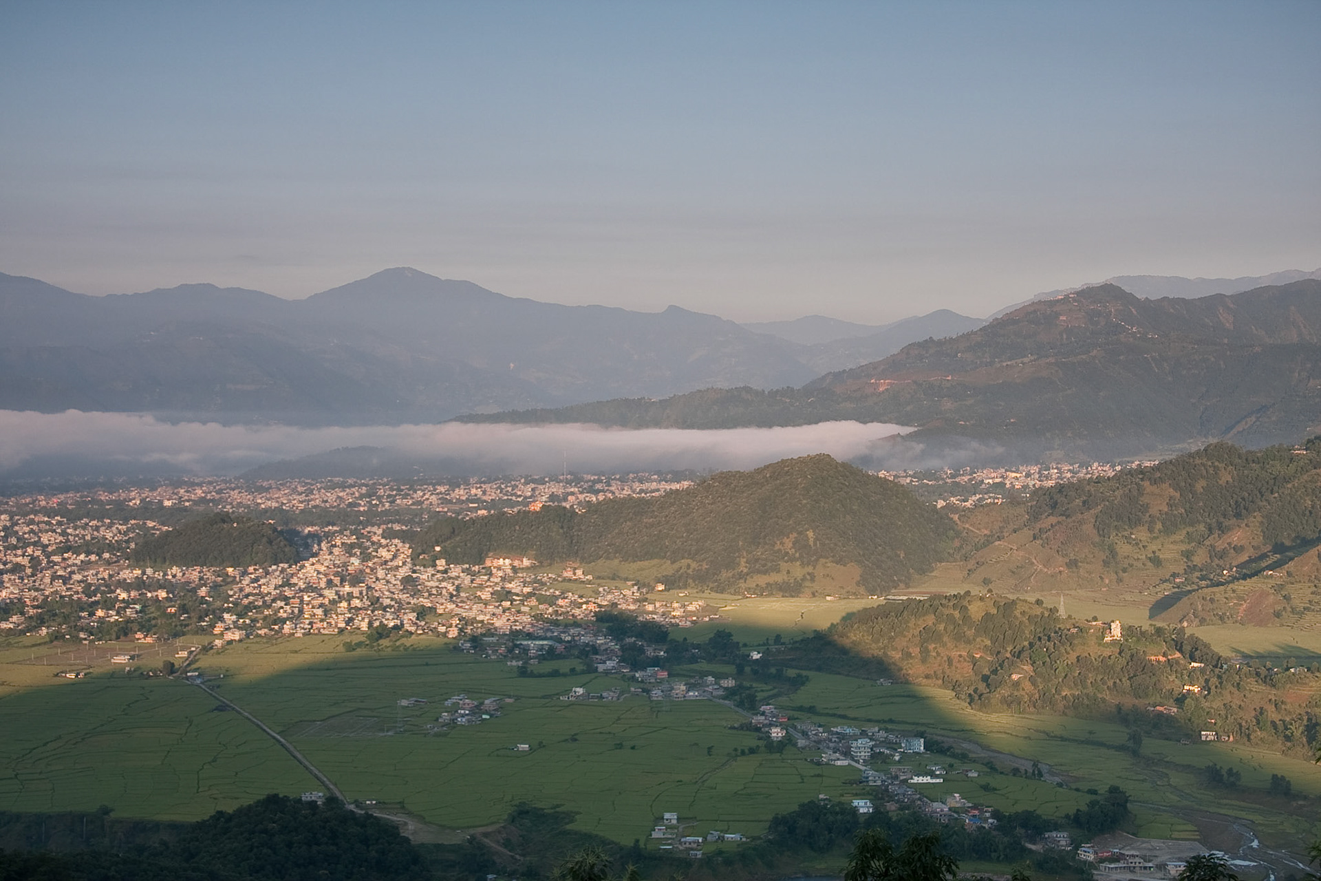 Early morning view from our room at Tiger Mtn Lodge