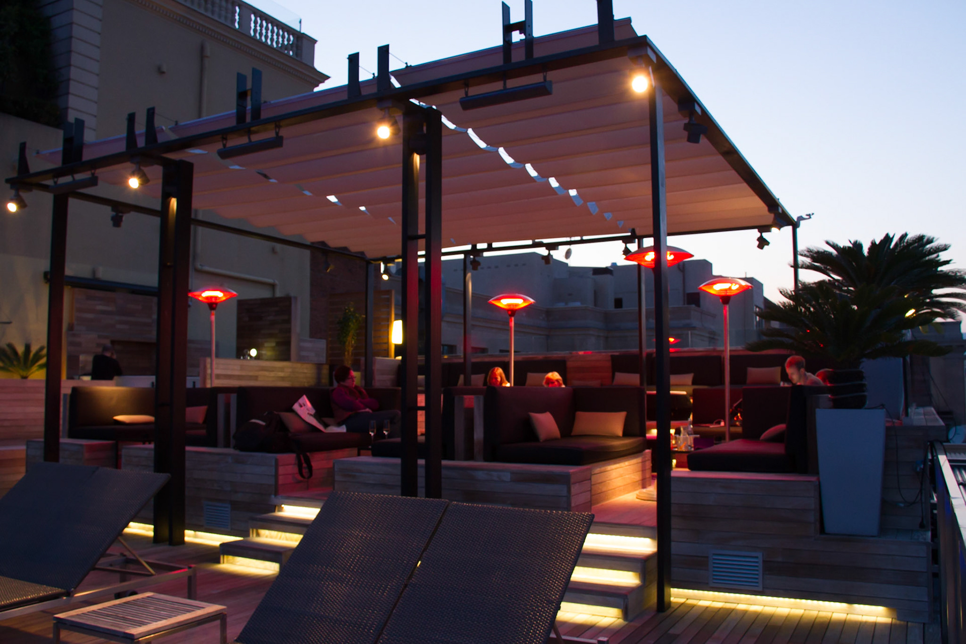 Roof top bar, Grand Hotel Central