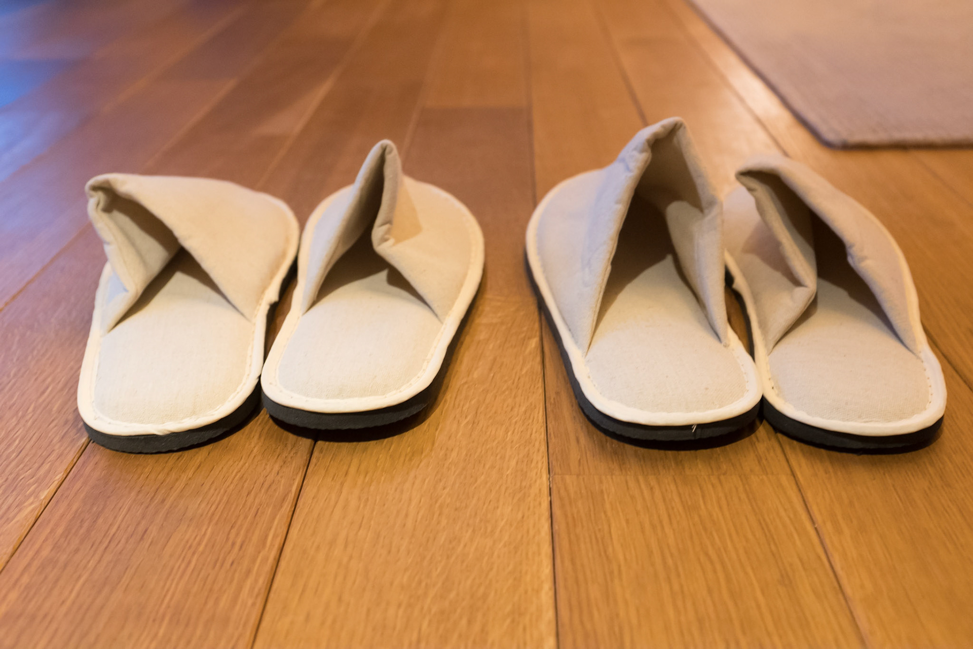 Slippers at the door, a Japanese custom
