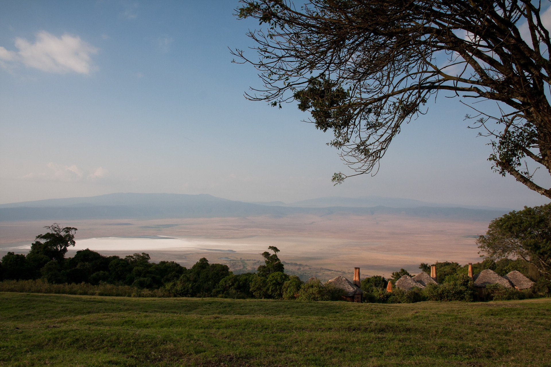 View of the Ngorongoro Crater from our room