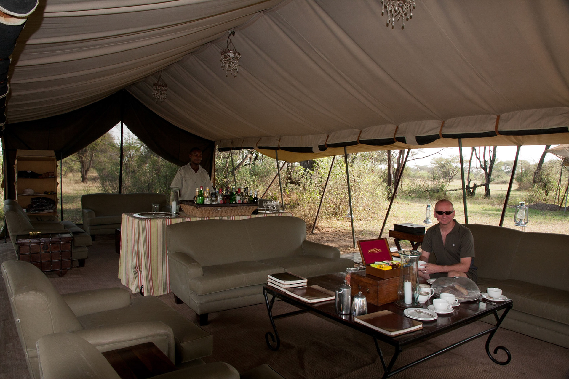 Afternoon tea, Serengeti Under Canvas