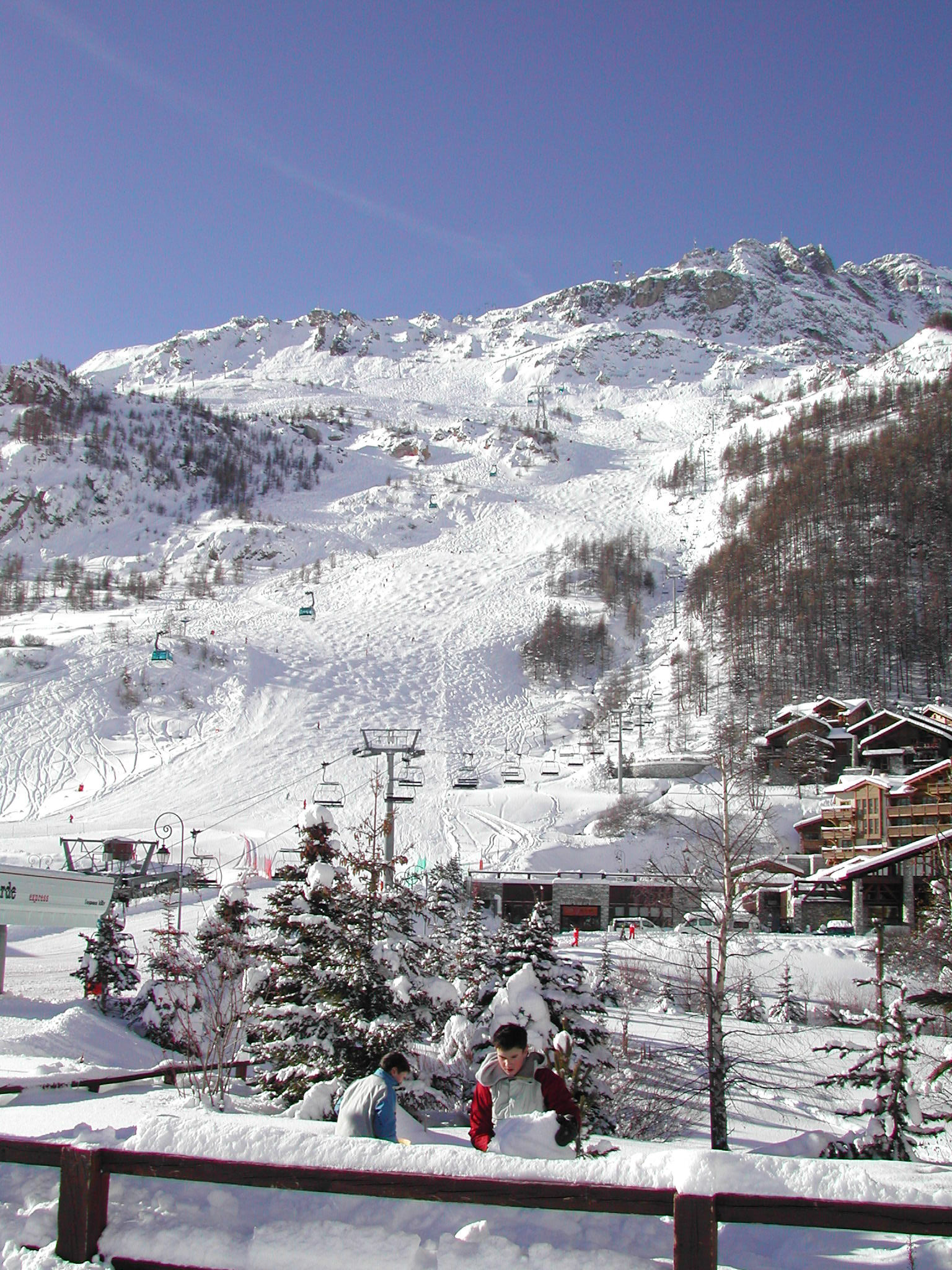 La Face, black run down to Val d’Isere