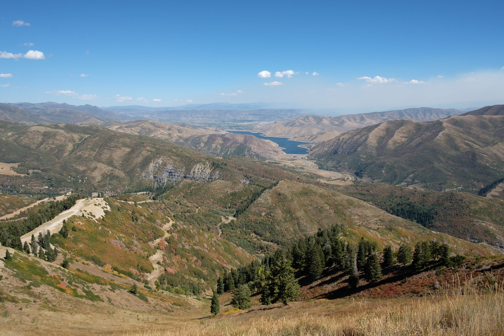View from top of mountain at Sundance