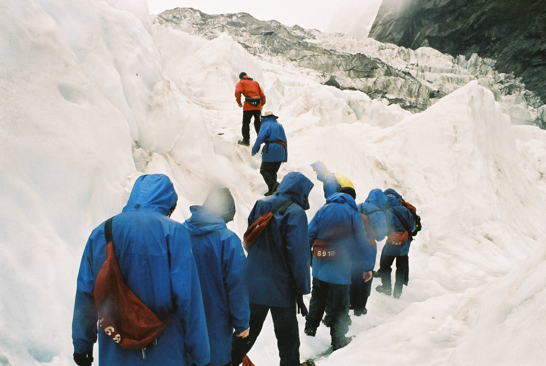 Walking on the glacier