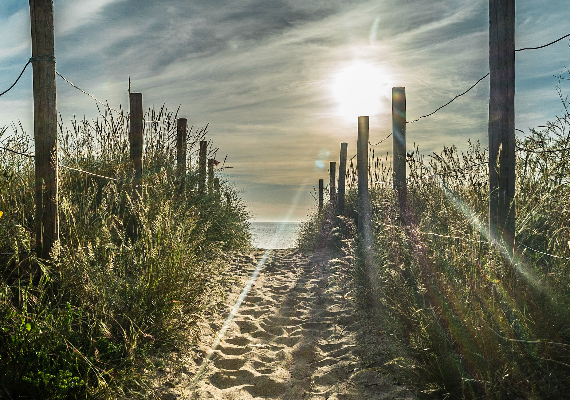 Puesta de sol / Sunset at Playa América, Nigrán (Pontevedra), Spain.