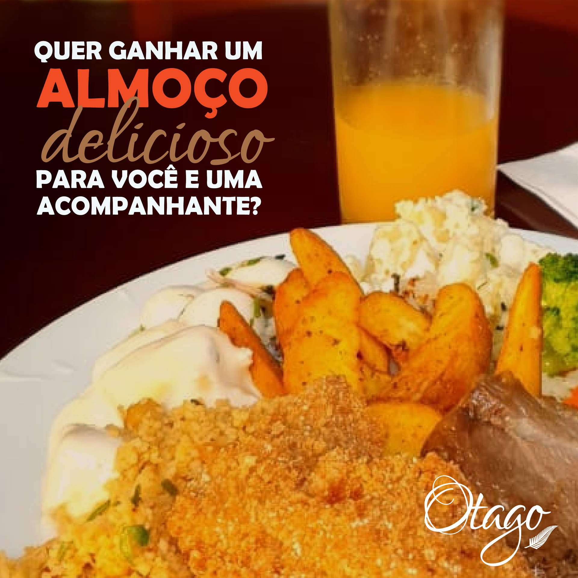Quer ganhar um almoço delicioso no Otago para você e uma acompanhante? Em homenagem ao #diadamulher nós iremos sortear dois almoços, um para você e outro para a mulher incrível que você marcar nos comentários. Para concorrer é muito fácil: • Você deve seguir o perfil @otagogastro e curtir a foto oficial do sorteio • A pessoa marcada também deve seguir o perfil @otagogastro • Você deve marcar APENAS 1 amiga por comentário Pronto, já estará participando🎉 O sorteio será realizado no dia 08 de março de 2020, domingo, e terá o resultado compartilhado aqui. A cortesia é válida para qualquer dia da semana no mês de março/2020. Comente quantas vezes quiser, e marque aquela mulher querida que você quer levar para almoçar. Quanto mais vezes você comentar, maiores serão as chances de ganhar 😉 Boa sorte a todos!😀 #vemprootago #otagogastro #restaurantebomfim #restauranteportoalegre #bomfimpoa #bomfimportoalegre #portoalegre #buffet #saudável #nutritivo #balanceado #natural #temperonatural #comidacaseira #cozinhacomamor #cuidado #saboroso #delicioso #suconatural #sobremesas #sorteio #chef