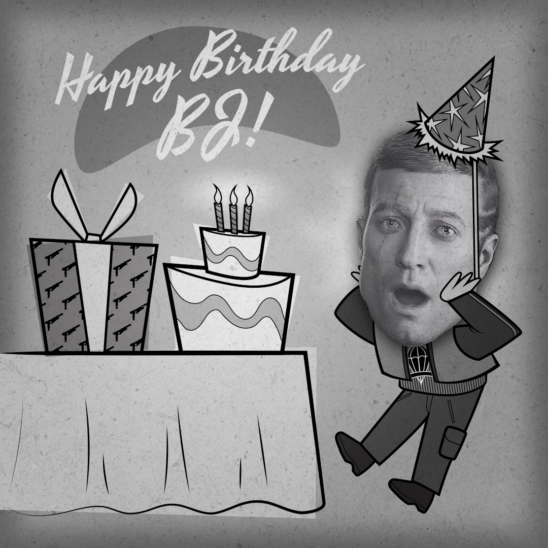 Happy Birthday BJ! illustration for social media