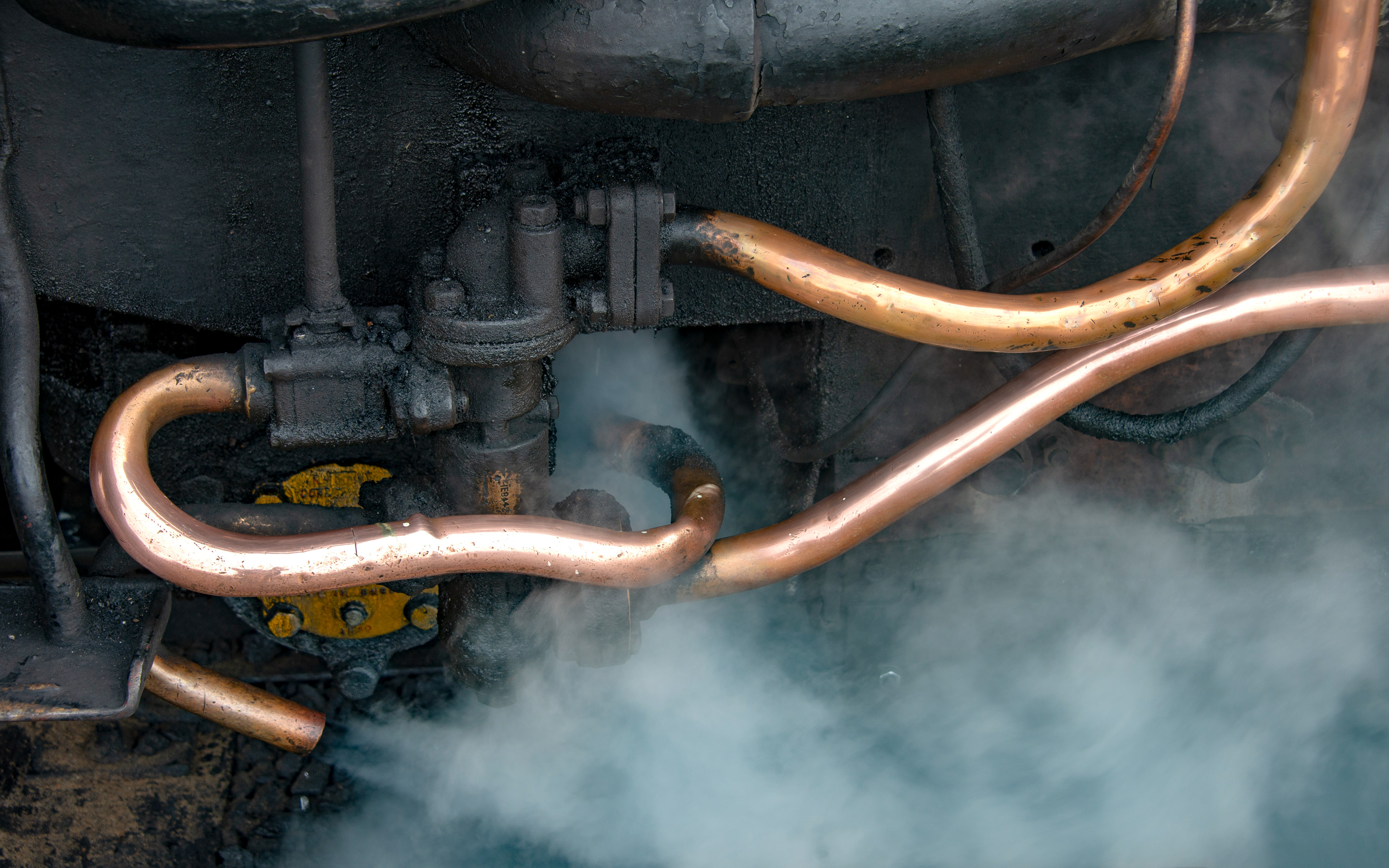 Steam. Holyhead, Wales. ©2018, Corey Sandler