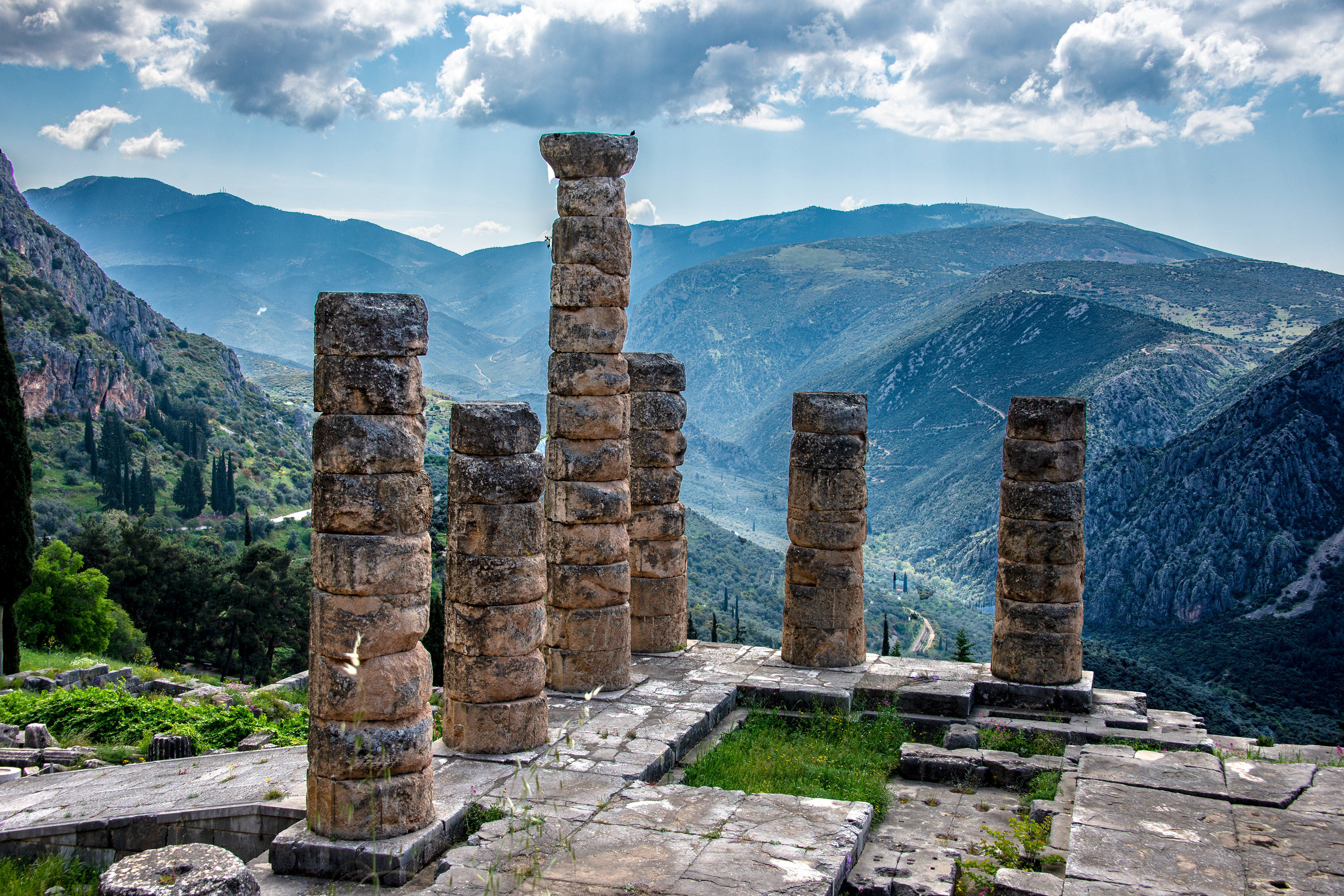 Oracle's View. Delphi, Greece. ©2013, Corey Sandler