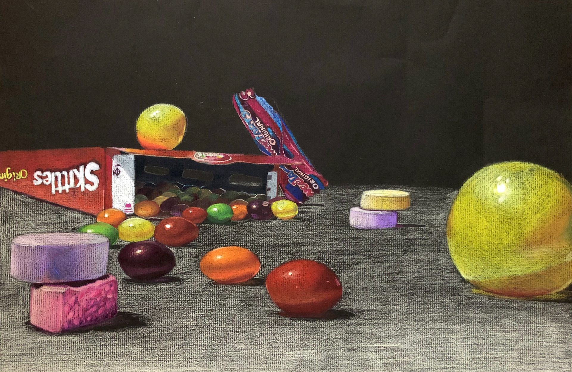 Elianna Gamboa, Post-Halloween, Drawing & Illustration, Brecksville Broadview Hts High School, Educator: Andrew Hansen, Grade 10,  Honorable Mention