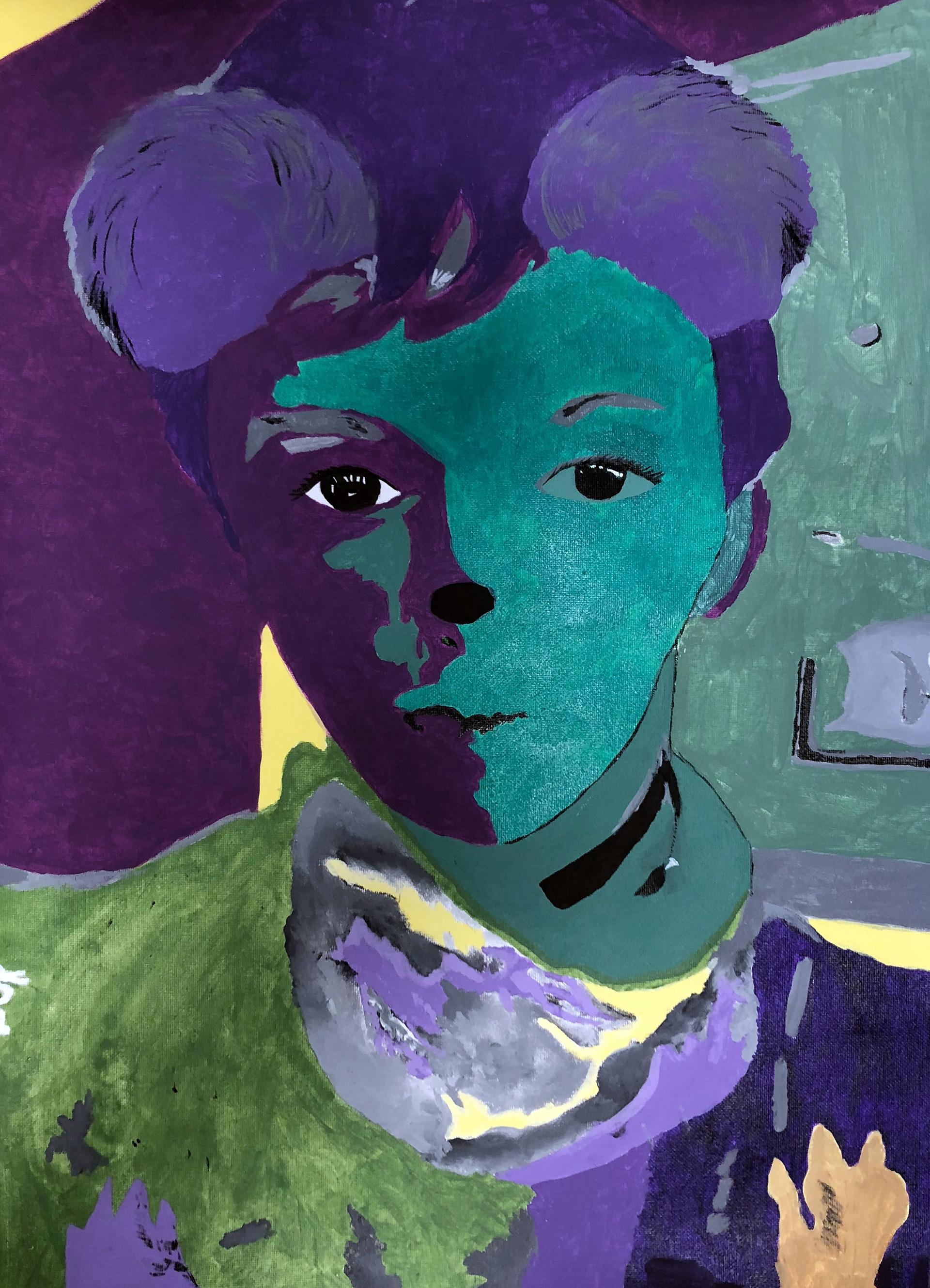 Crystal Ford, Jacob, Painting, Euclid City High School, Educator: Edith Mellen, Grade 12,  Honorable Mention