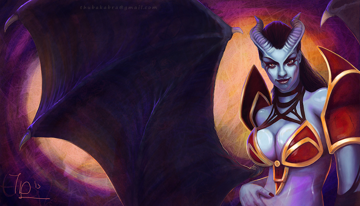 Queen of Pain Digital Painting