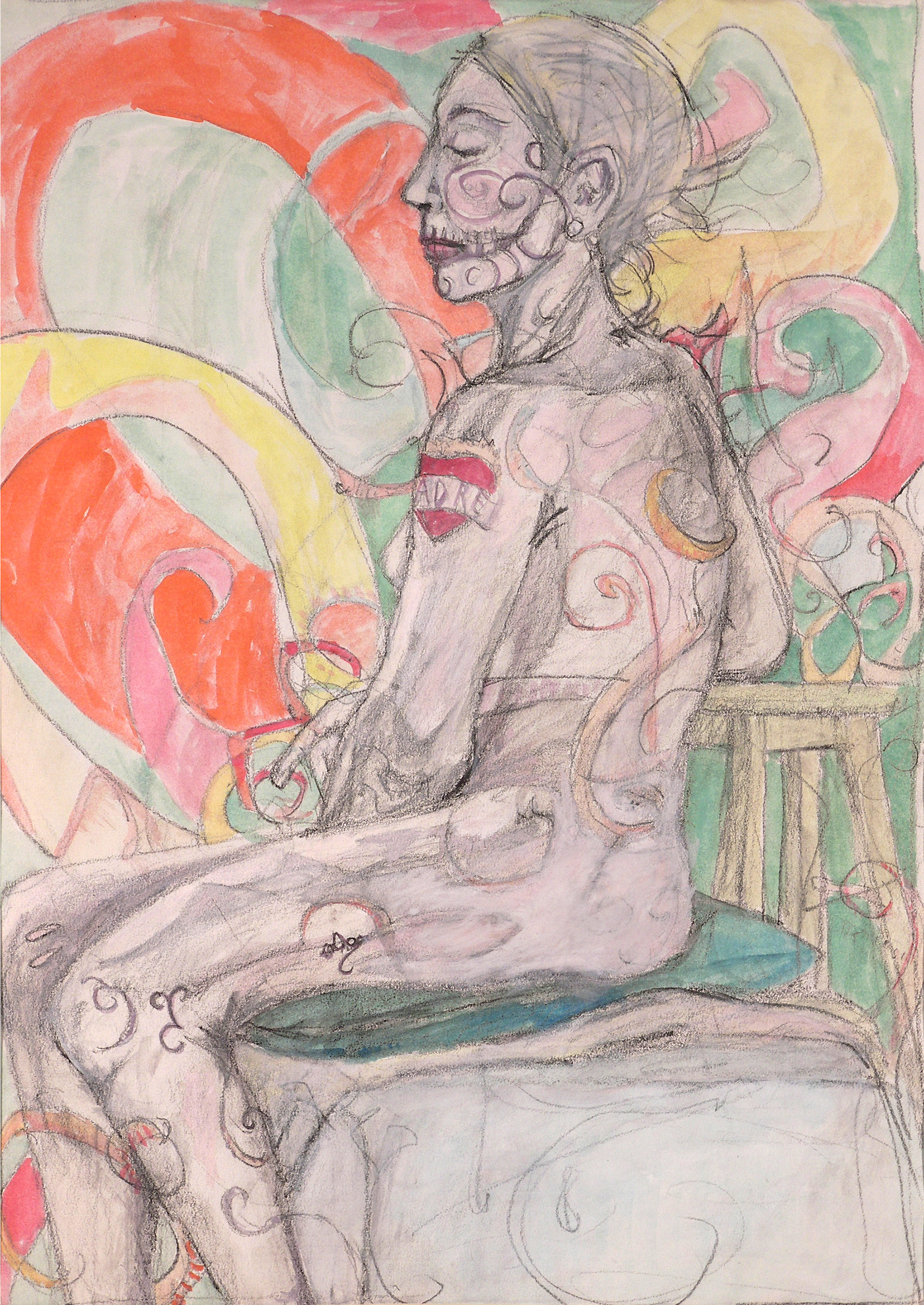 'Padre' - Pencil, watercolor, and goache on paper, 2007