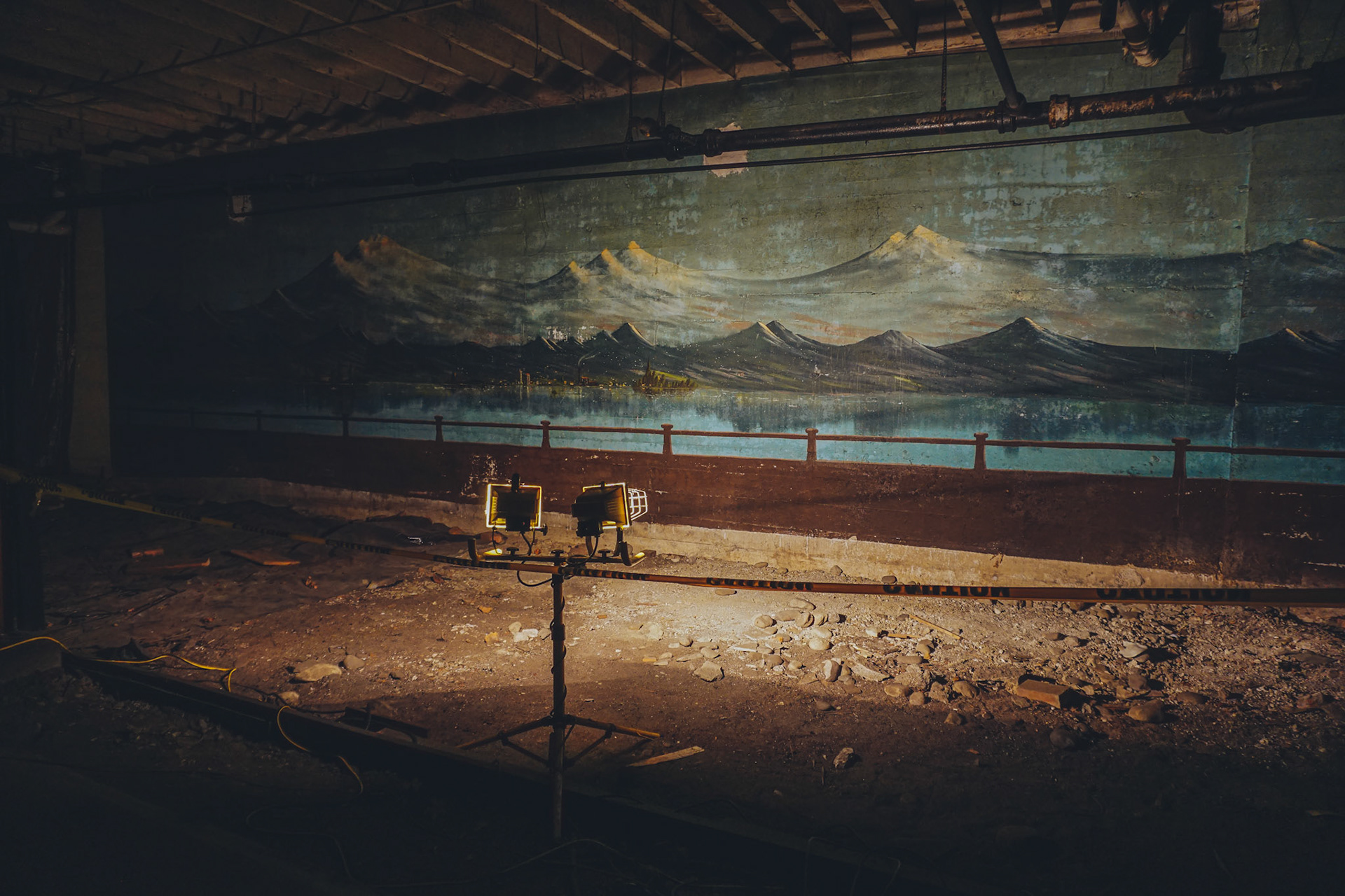 A basement mural, Port Angeles