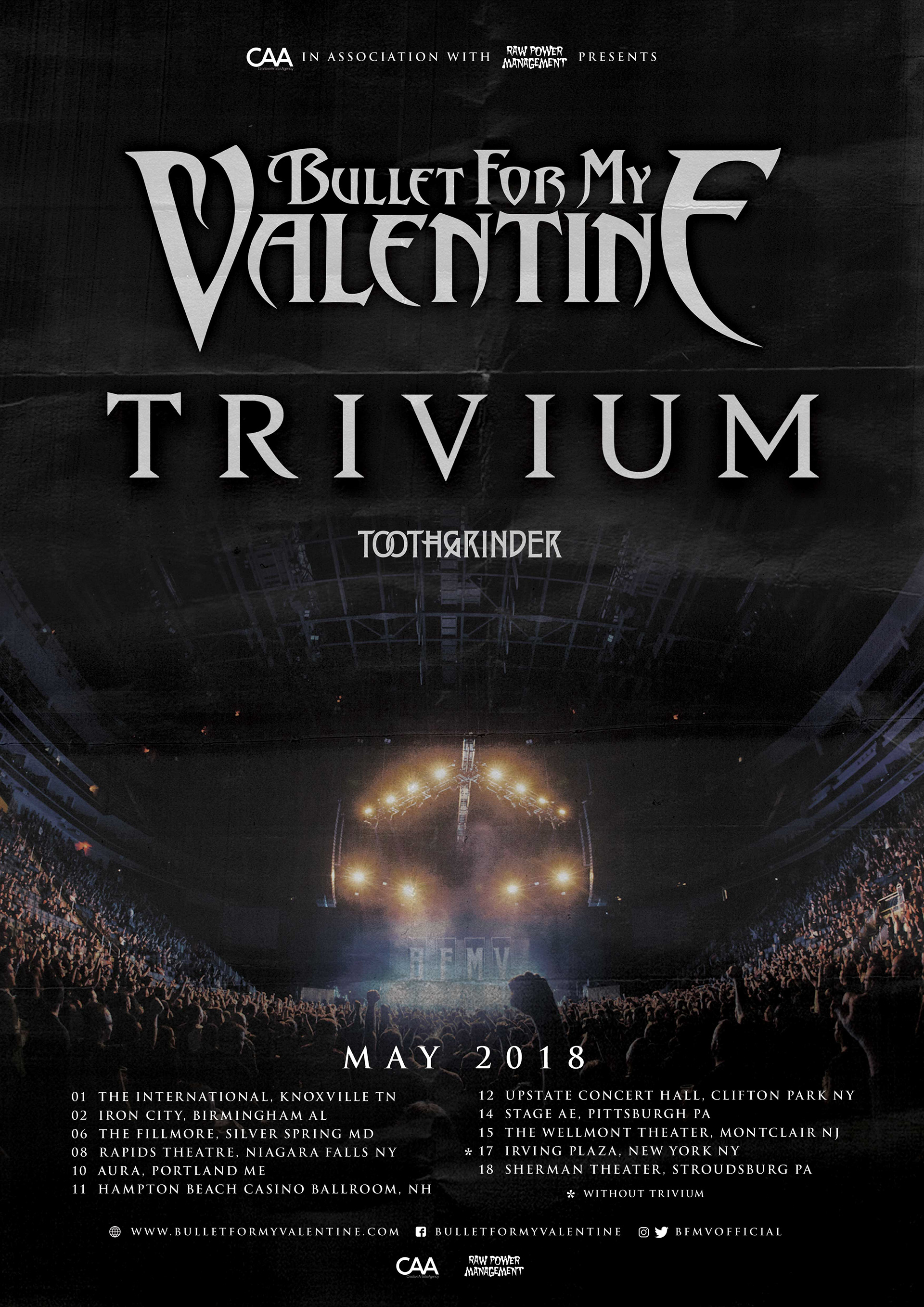 bullet for my valentine tour uk