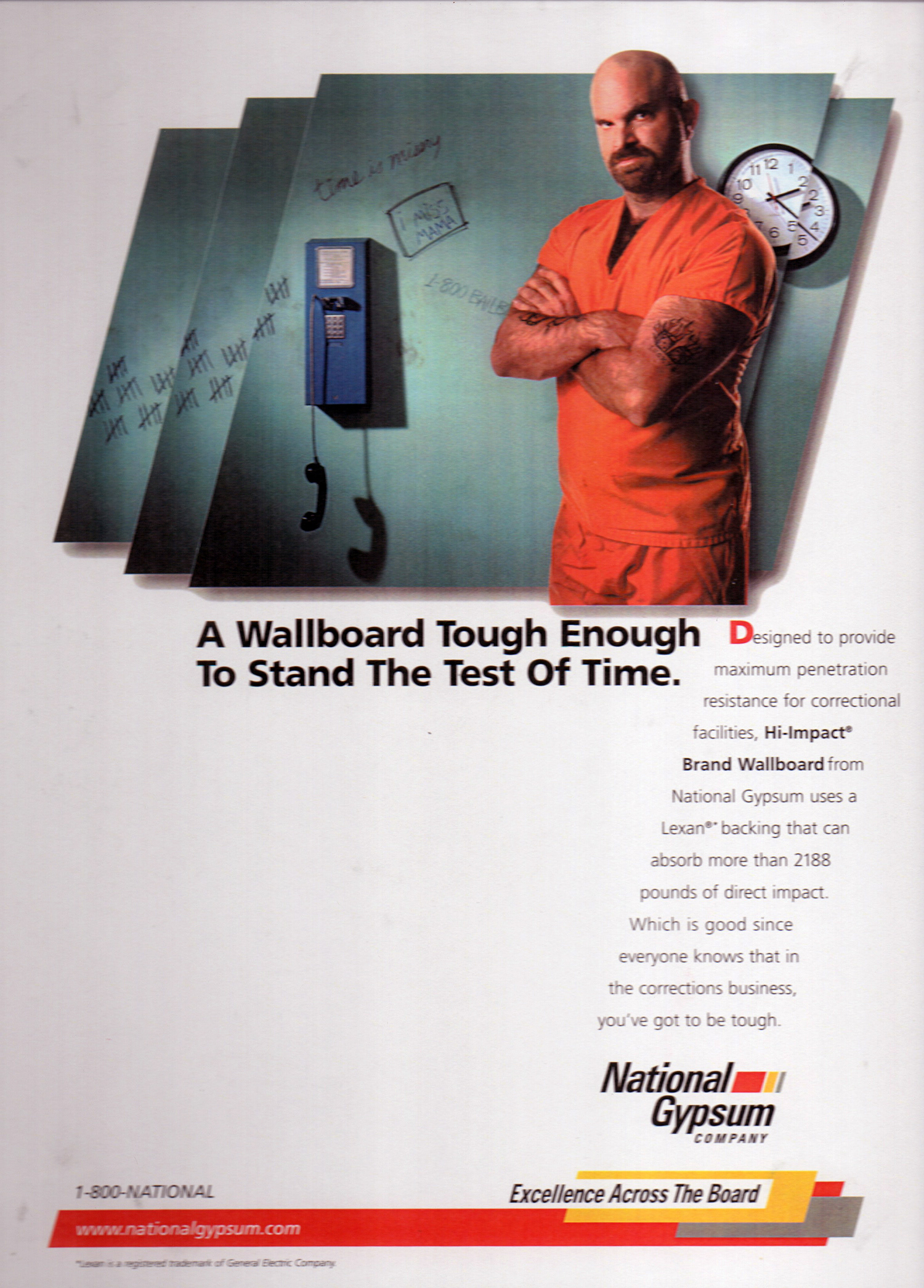 B2B print campaign. "Excellence Across the Board" remains one of my favorite taglines for a company whose only differentiator (at the time) was their customer service. Get it? It's a company that makes wallboard.