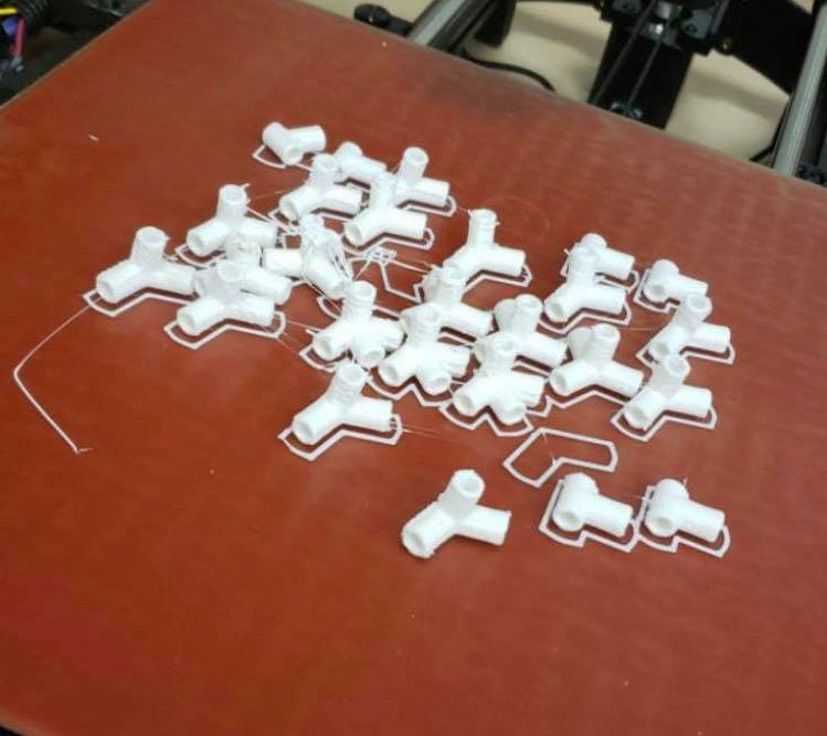 3-D printed structure joints