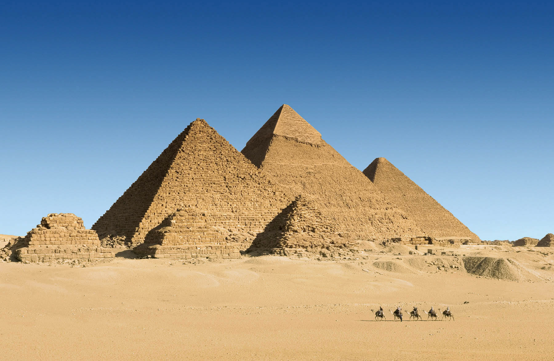 The Great Pyramids of Giza, Cairo, Egypt 2004