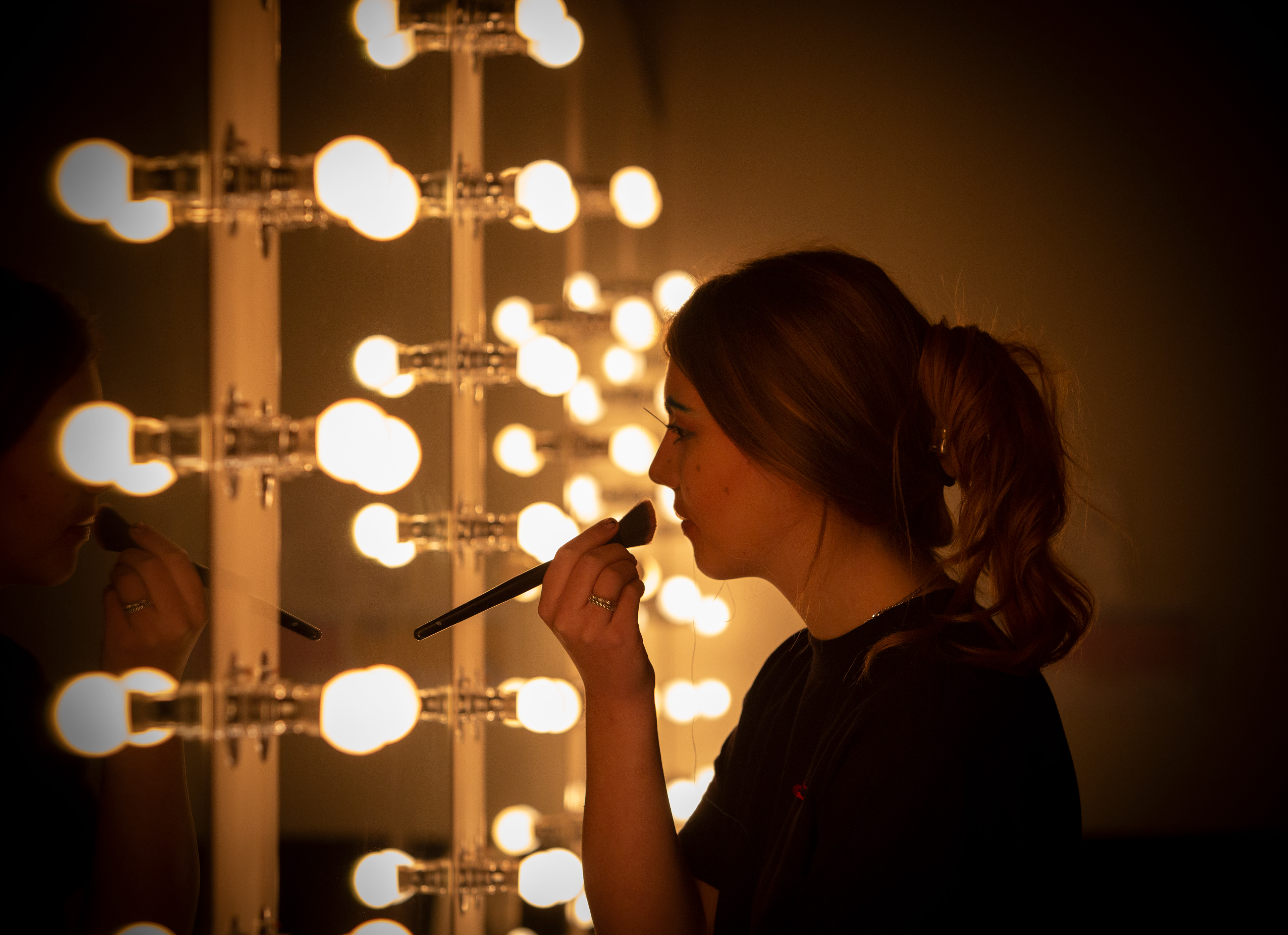 Theatre make-up.