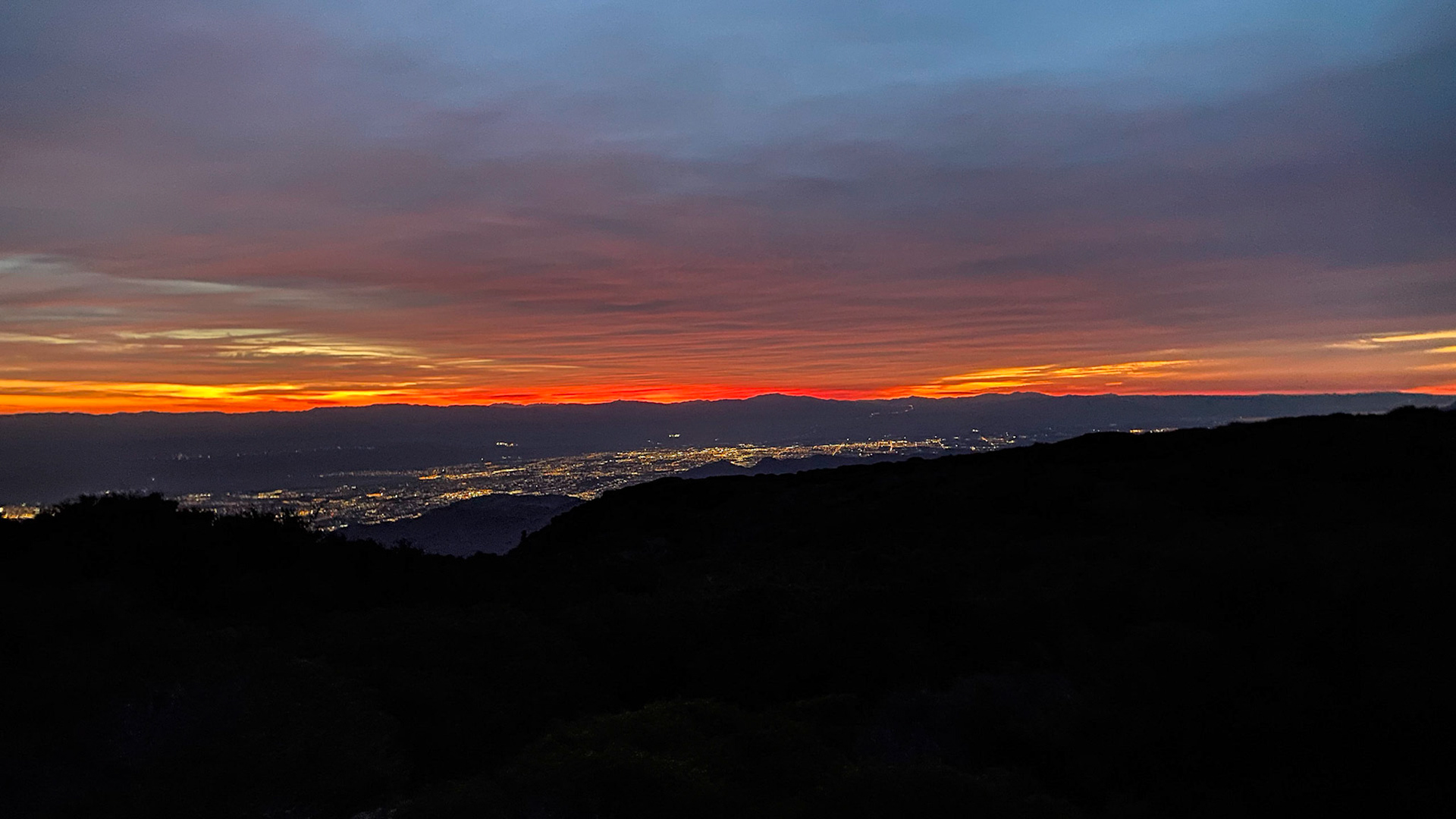 PCT: Looking down onto Palm Springs, CA