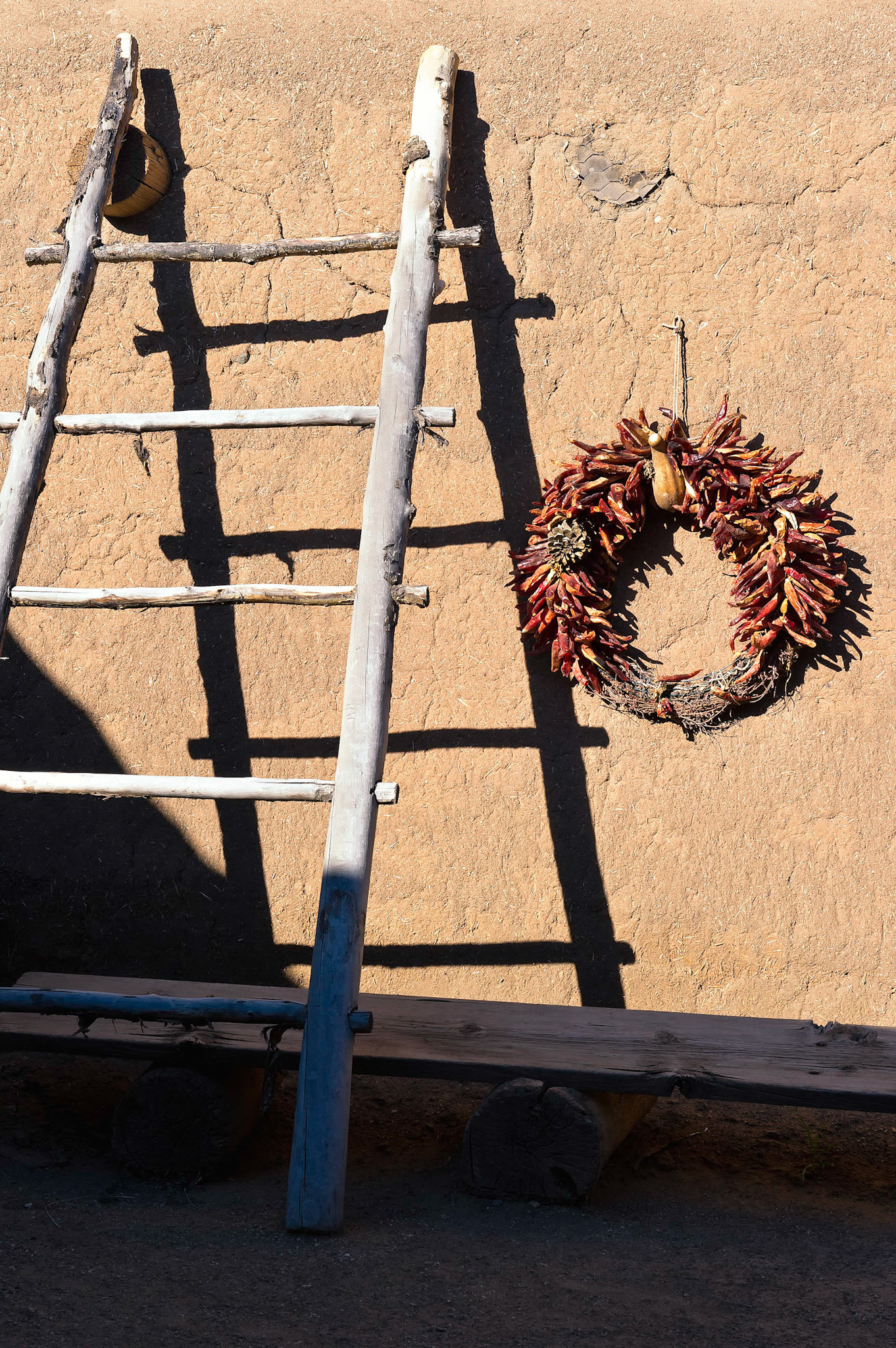 Ladder and Wreath - Taos Pueblo, New Mexico