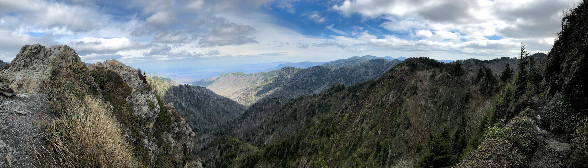 First and only clear day in the Great Smoky Mountains National Park