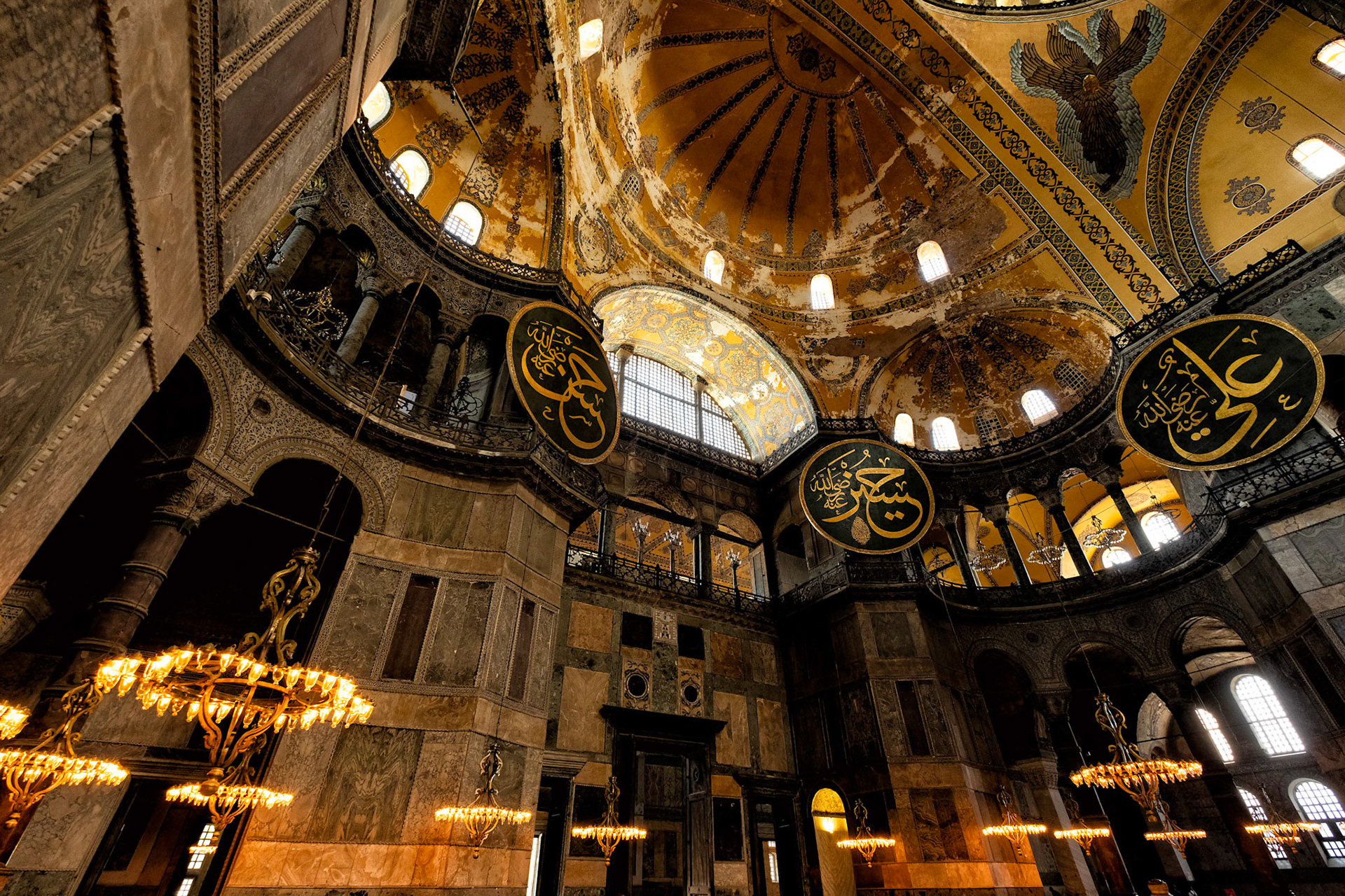 Aya Sofya Ottoman Medallions - Istanbul, Turkey