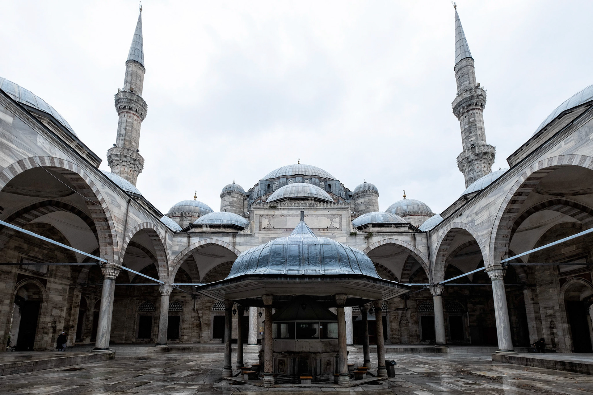 Sehzade Mehmet Mosque Courtyard - Istanbul, Turkey
