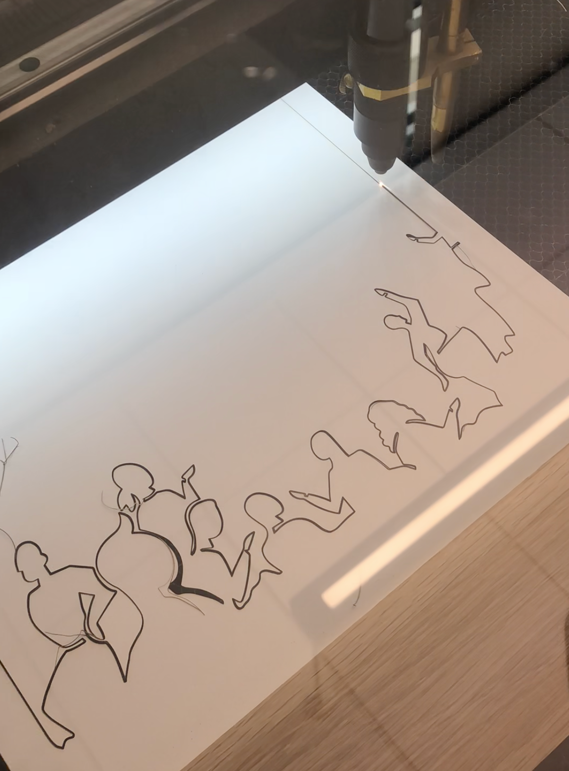 Laser cut illustration